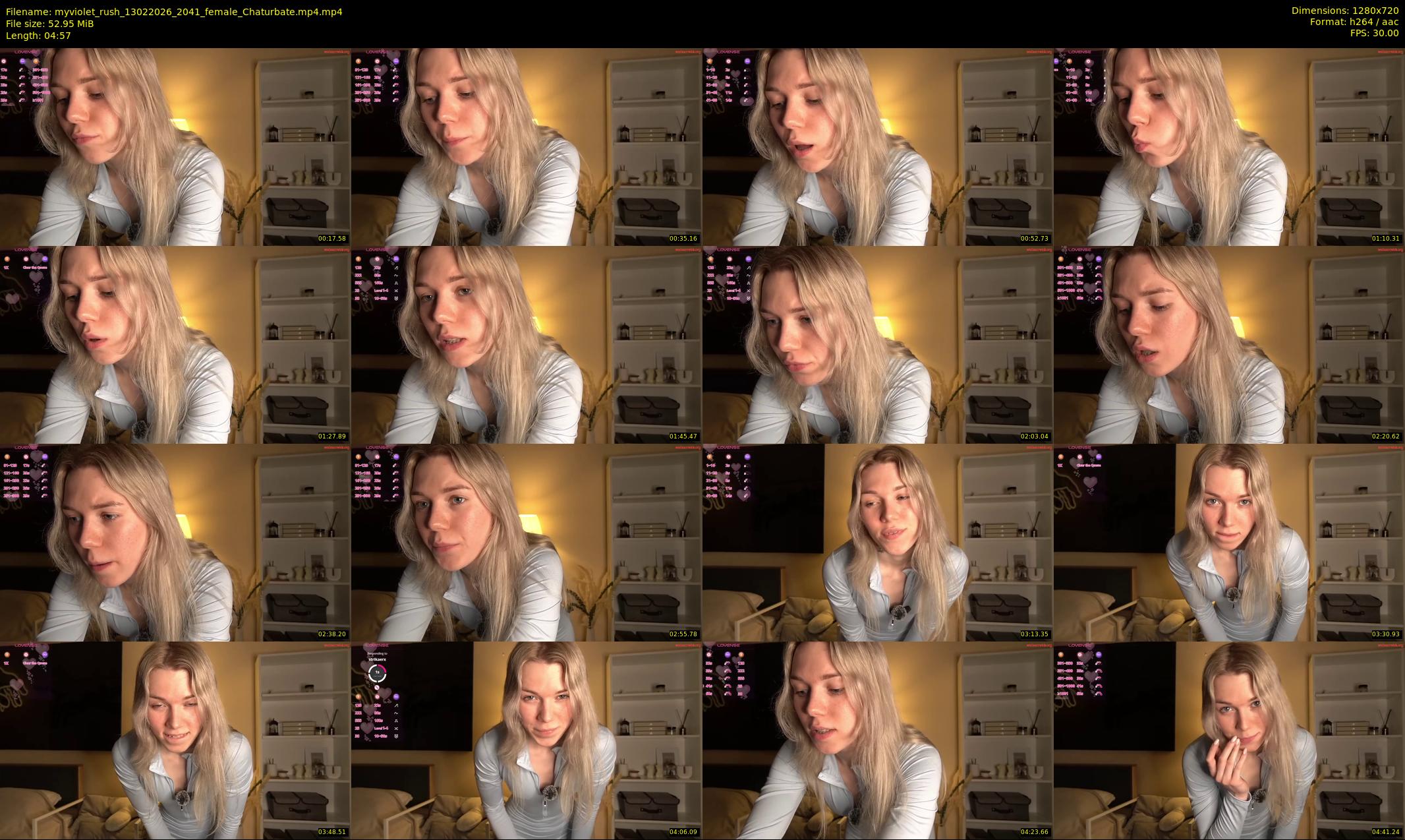 myviolet_rush — 5 minute Chaturbate female cam show recording, 720p, Feb 13, 2026