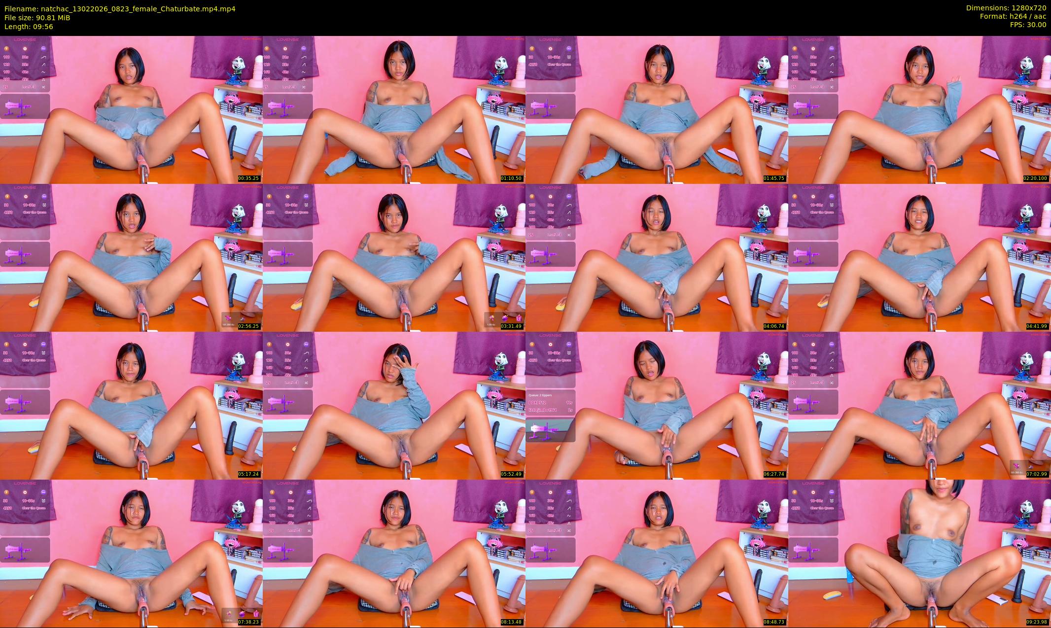 natchac — 10 minute Chaturbate female cam show recording, 720p, Feb 13, 2026