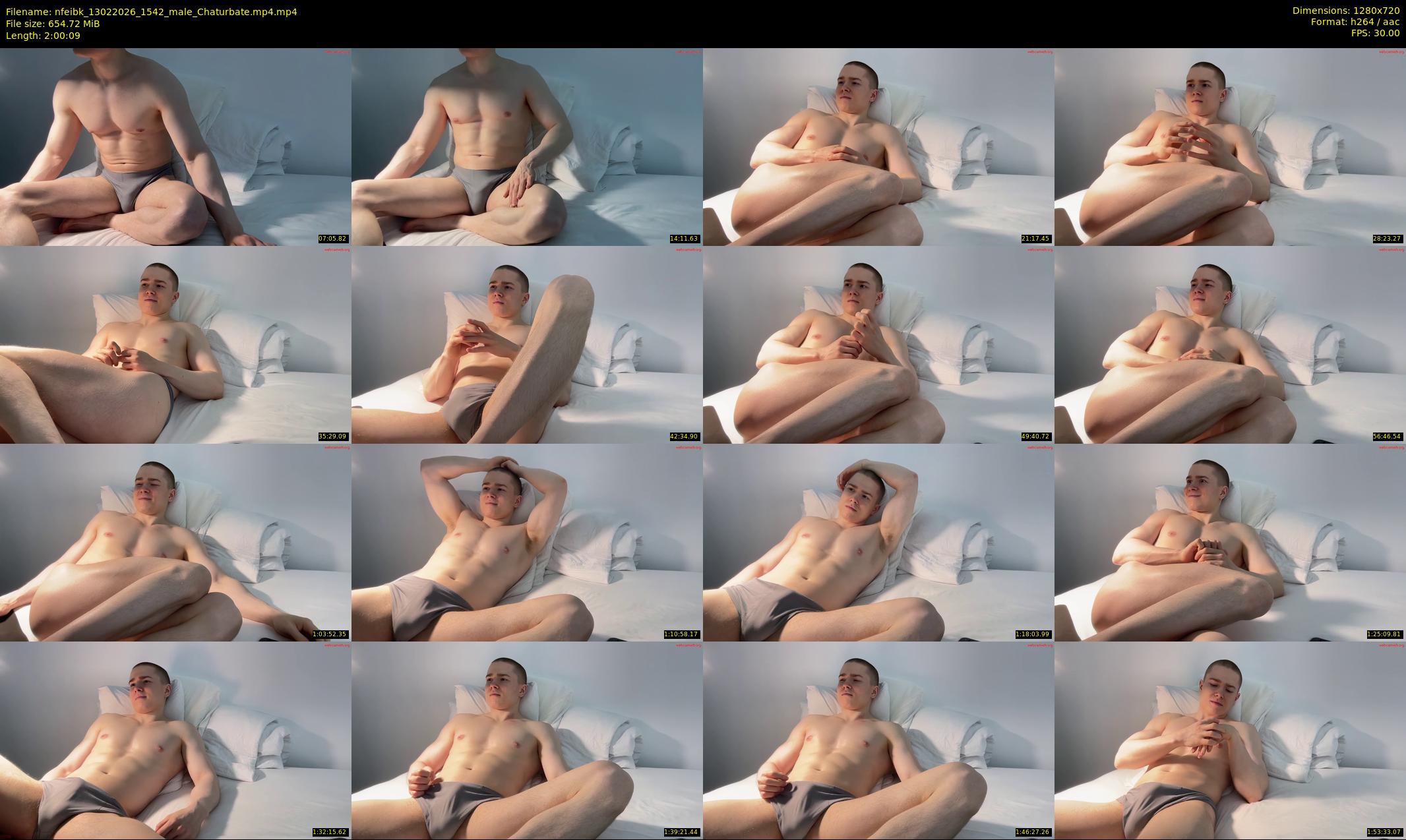nfeibk — 121 minute Chaturbate male cam show recording, 720p, Feb 13, 2026