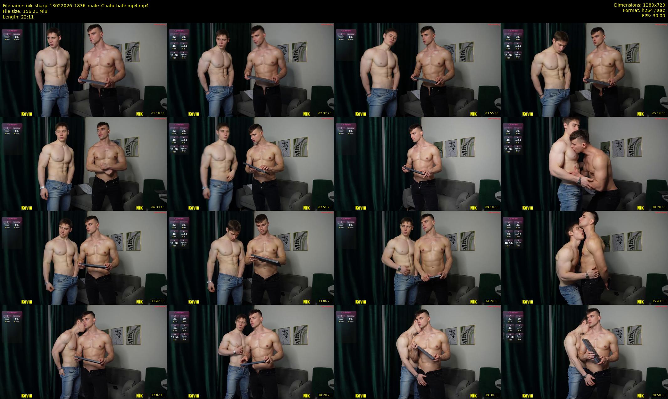 nik_sharp — 23 minute Chaturbate male cam show recording, 720p, Feb 13, 2026