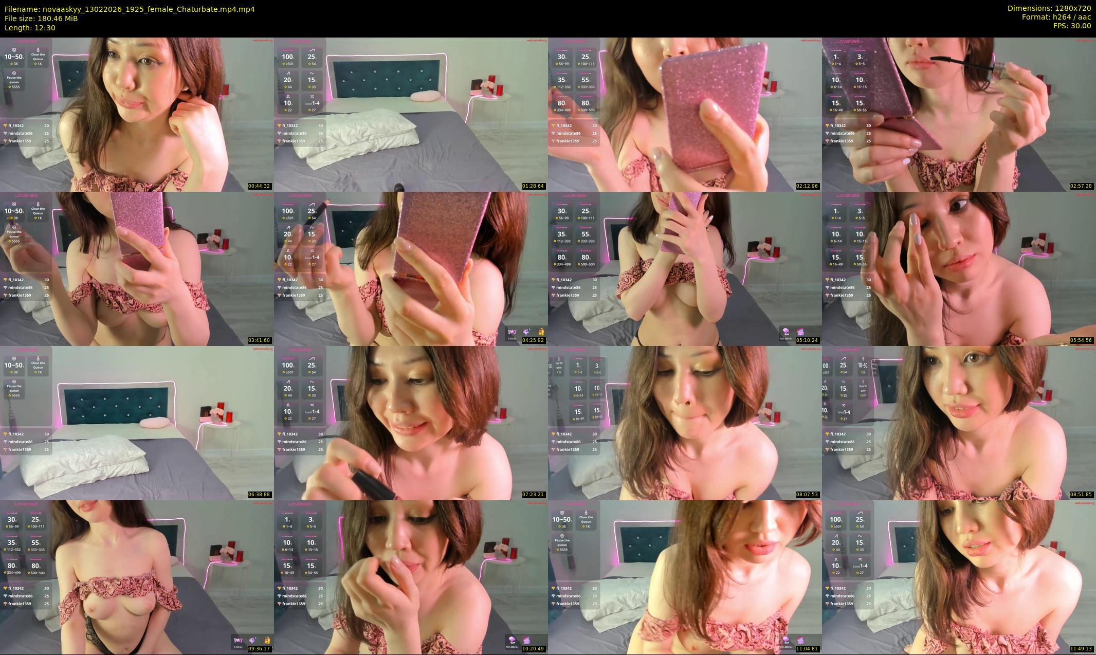 novaaskyy — 13 minute Chaturbate female cam show recording, 720p, Feb 13, 2026