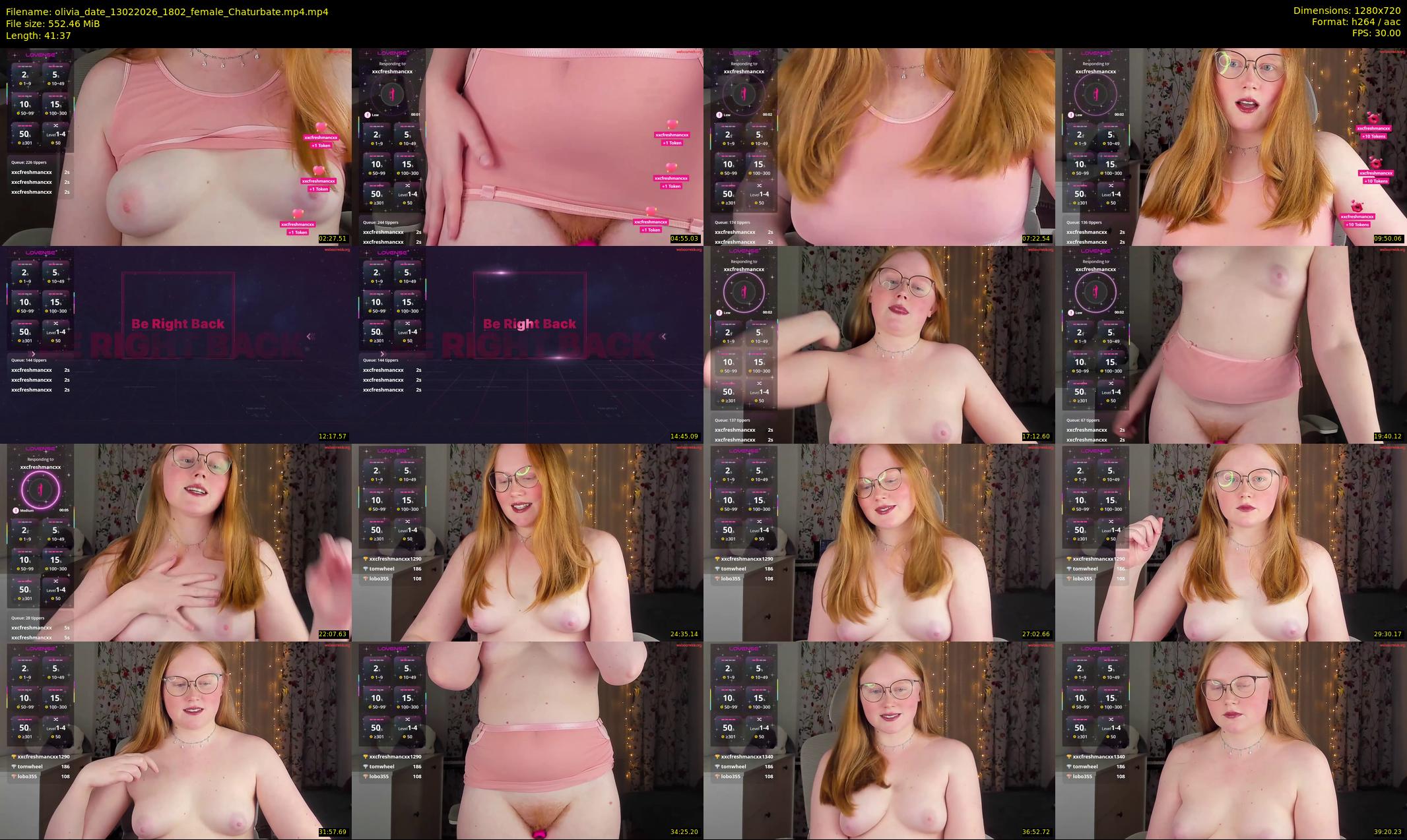 olivia_date — 42 minute Chaturbate female cam show recording, 720p, Feb 13, 2026