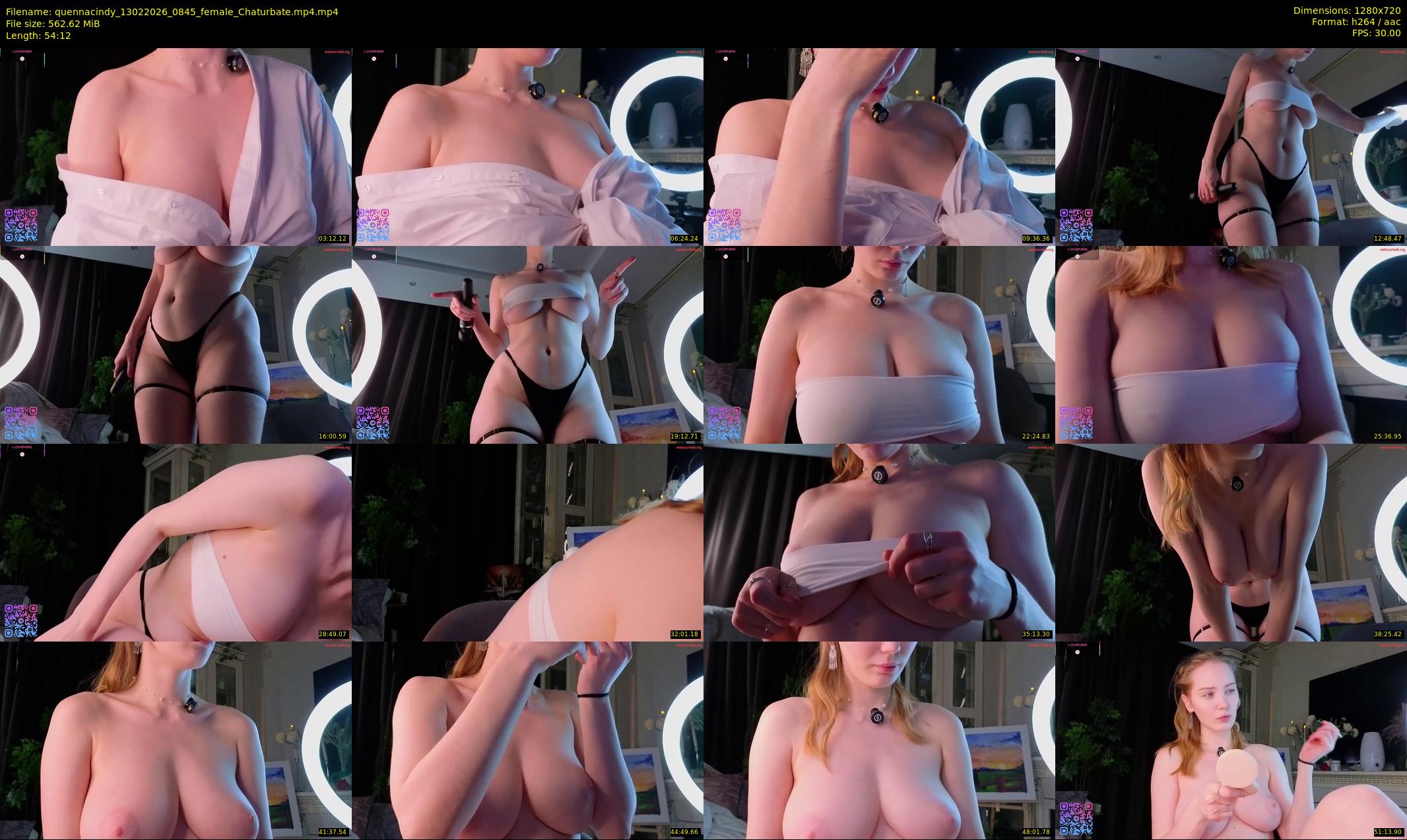 quennacindy — 55 minute Chaturbate female cam show recording, 720p, Feb 13, 2026