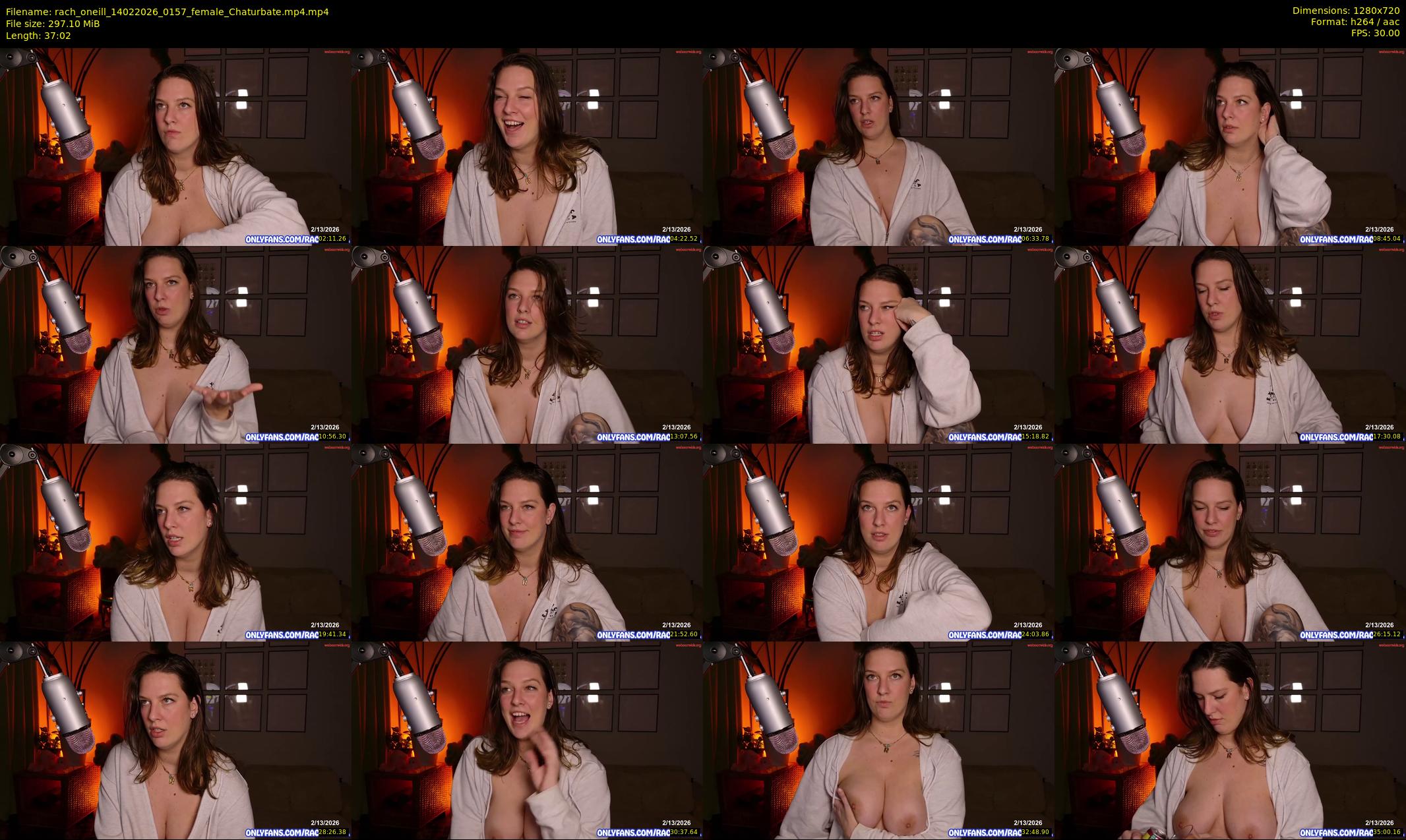 rach_oneill — 38 minute Chaturbate female cam show recording, 720p, Feb 14, 2026