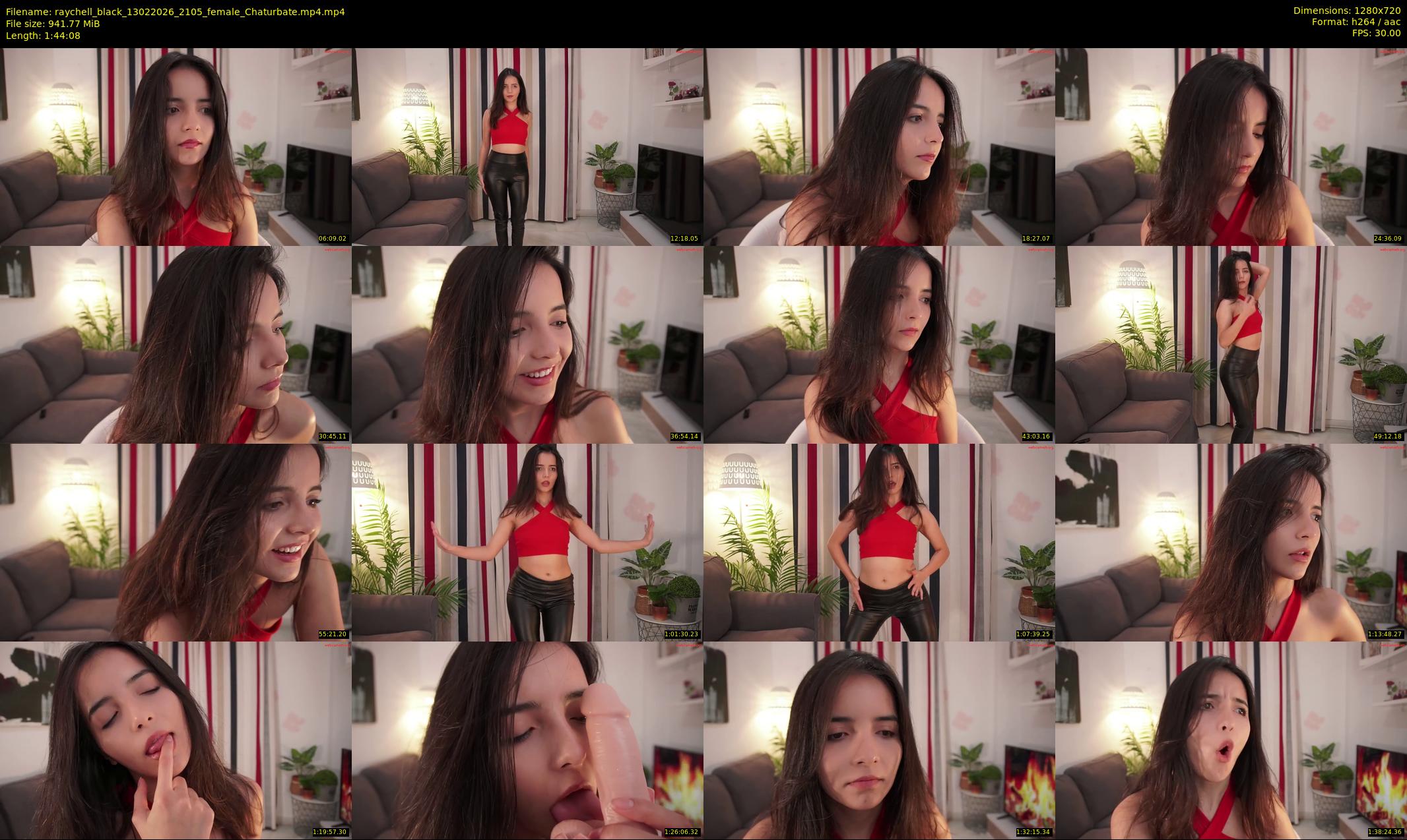 raychell_black — 105 minute Chaturbate female cam show recording, 720p, Feb 13, 2026