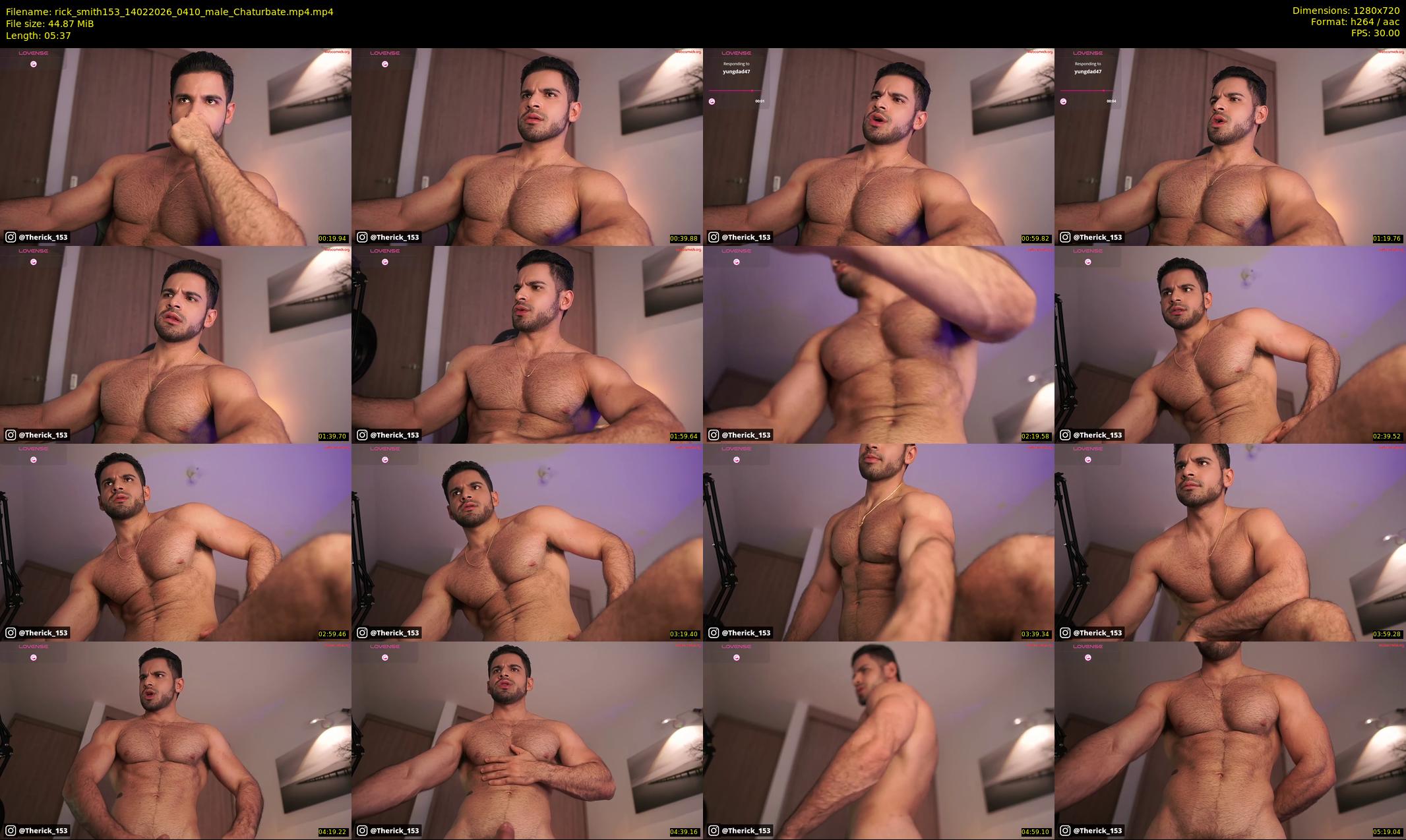 rick_smith153 — 6 minute Chaturbate male cam show recording, 720p, Feb 14, 2026
