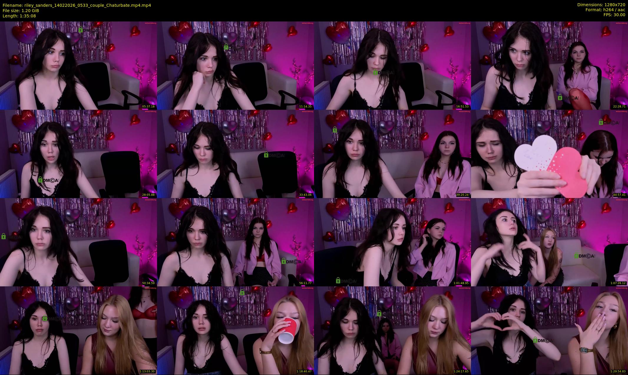 riley_sanders — 96 minute Chaturbate couple cam show recording, 720p, Feb 14, 2026