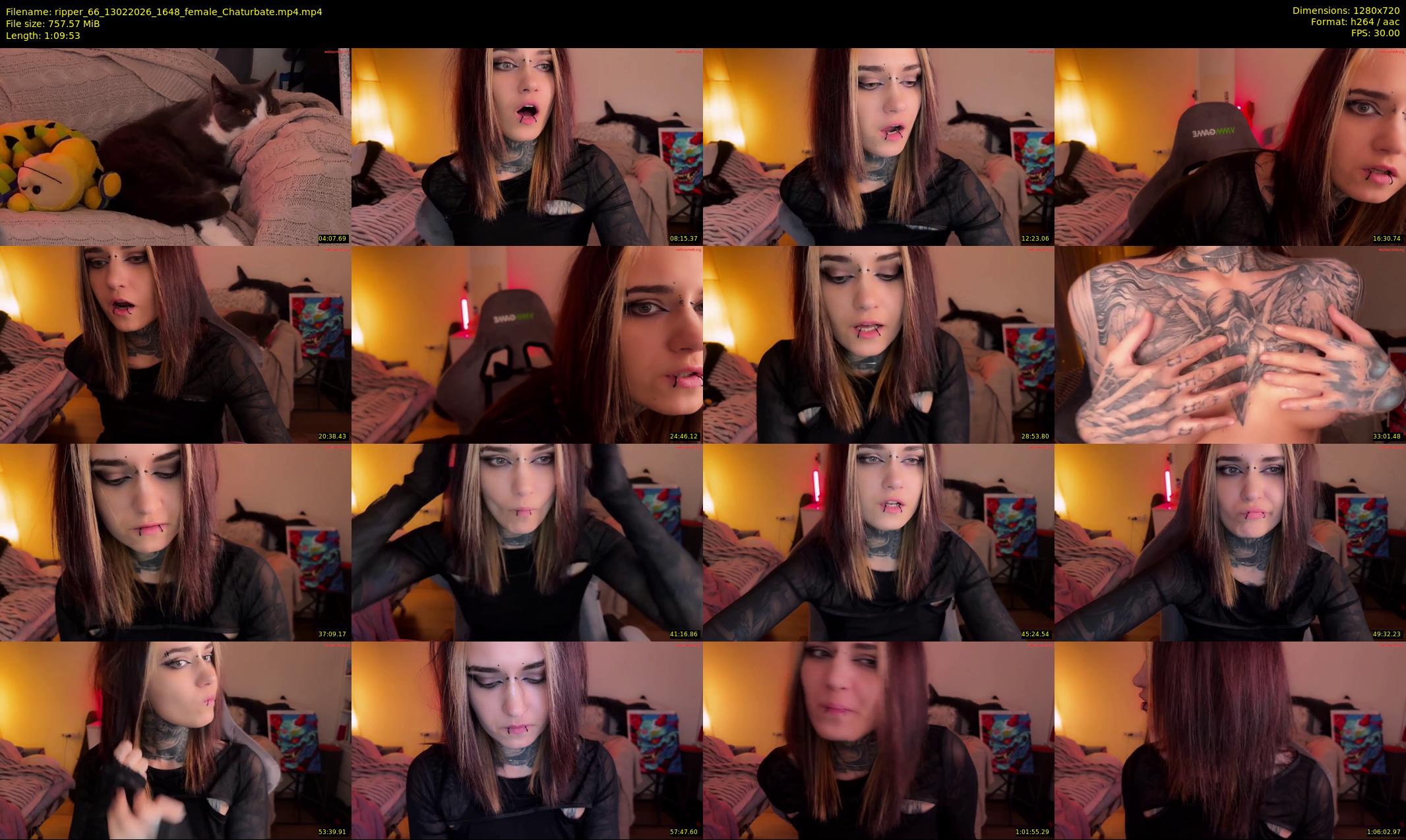 ripper_66 — 70 minute Chaturbate female cam show recording, 720p, Feb 13, 2026