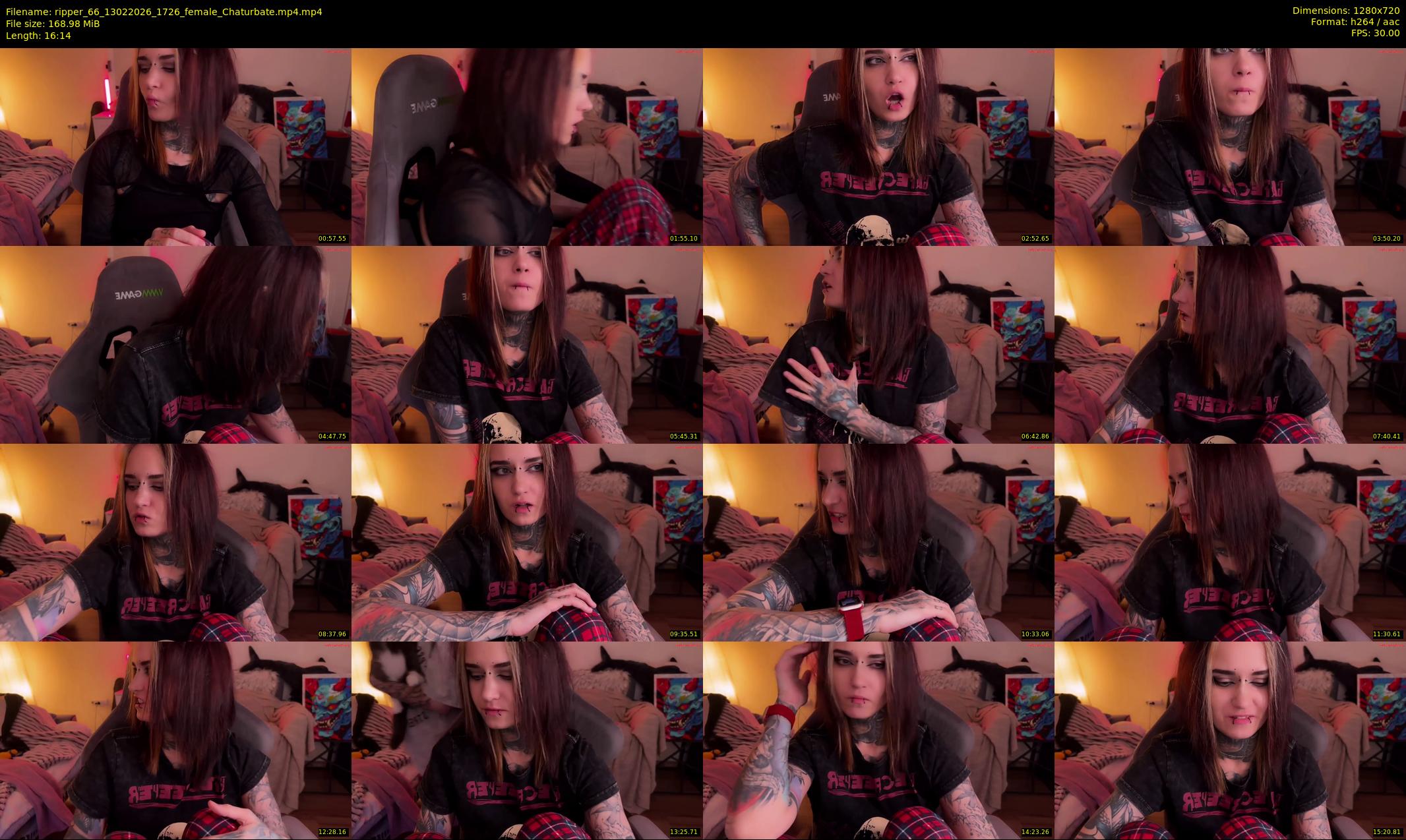 ripper_66 — 17 minute Chaturbate female cam show recording, 720p, Feb 13, 2026
