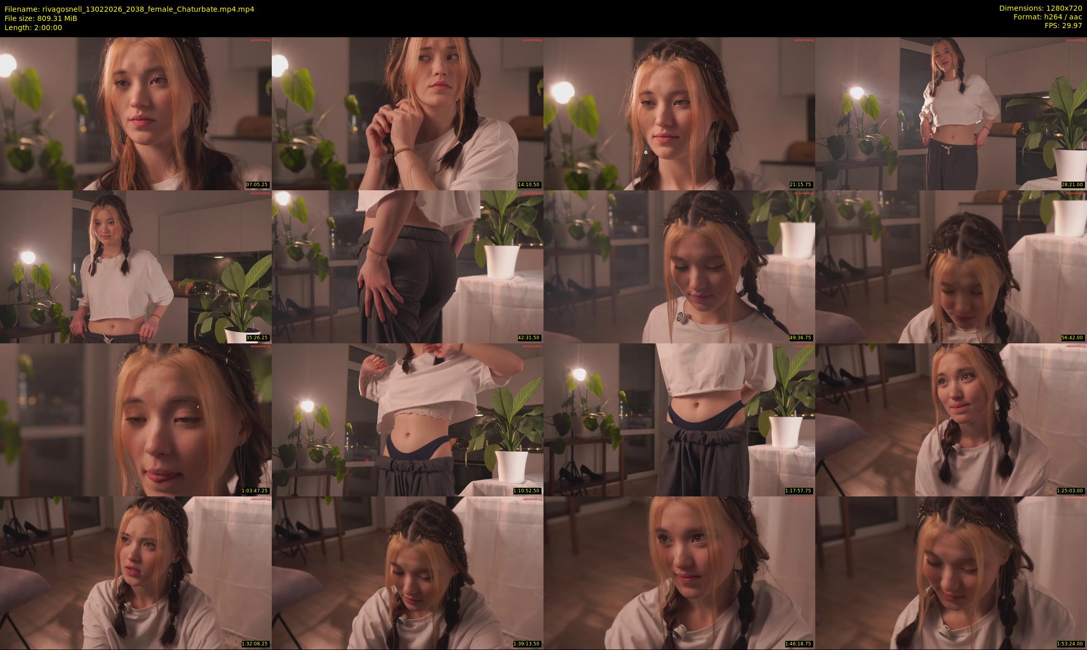 rivagosnell — 120 minute Chaturbate female cam show recording, 720p, Feb 13, 2026