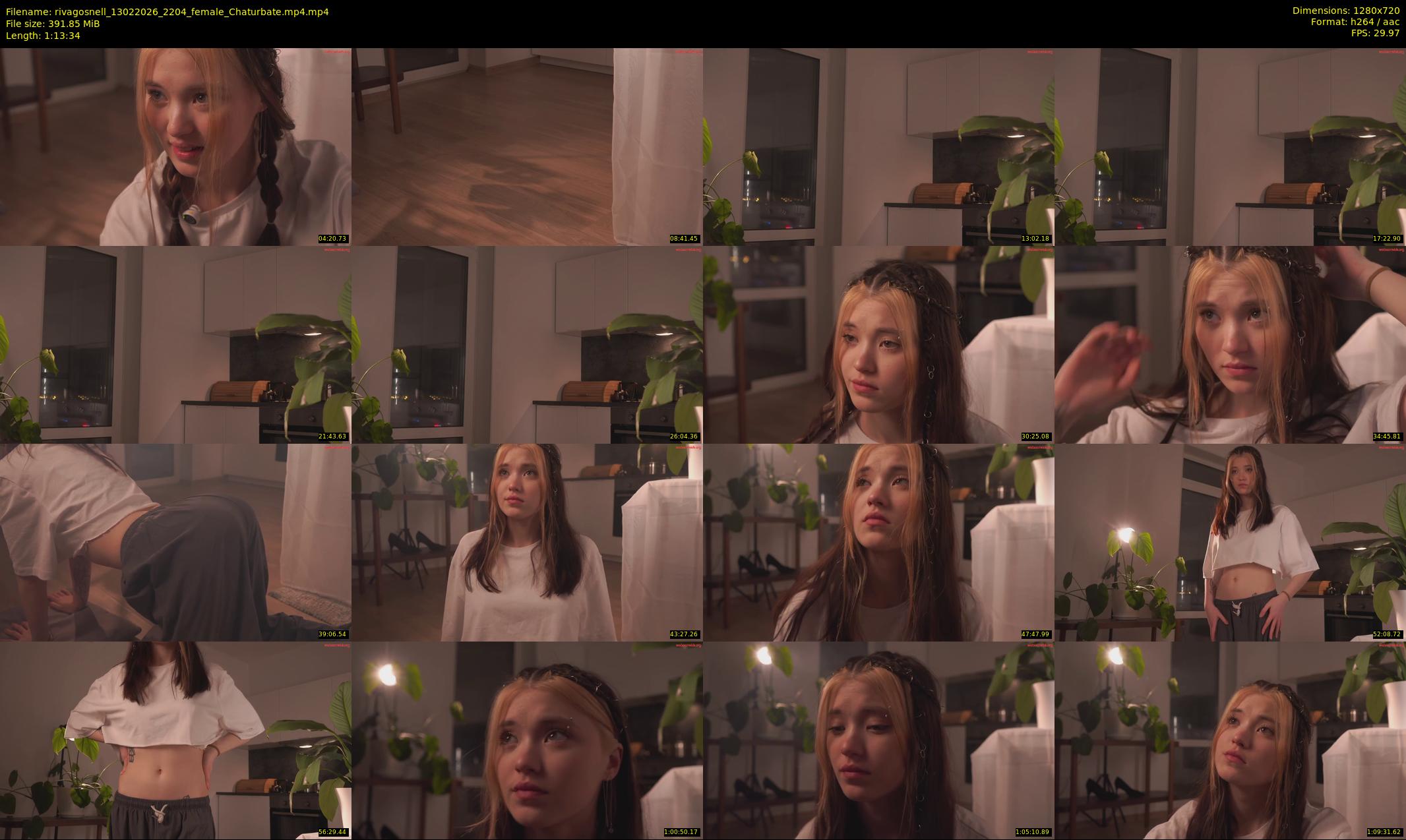 rivagosnell — 74 minute Chaturbate female cam show recording, 720p, Feb 13, 2026