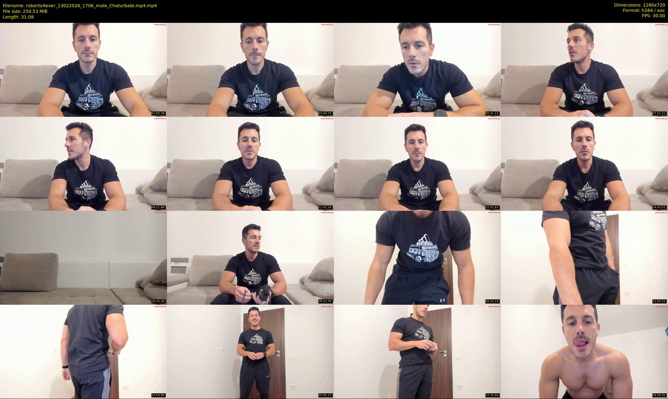 roberto4ever — 32 minute Chaturbate male cam show recording, 720p, Feb 13, 2026