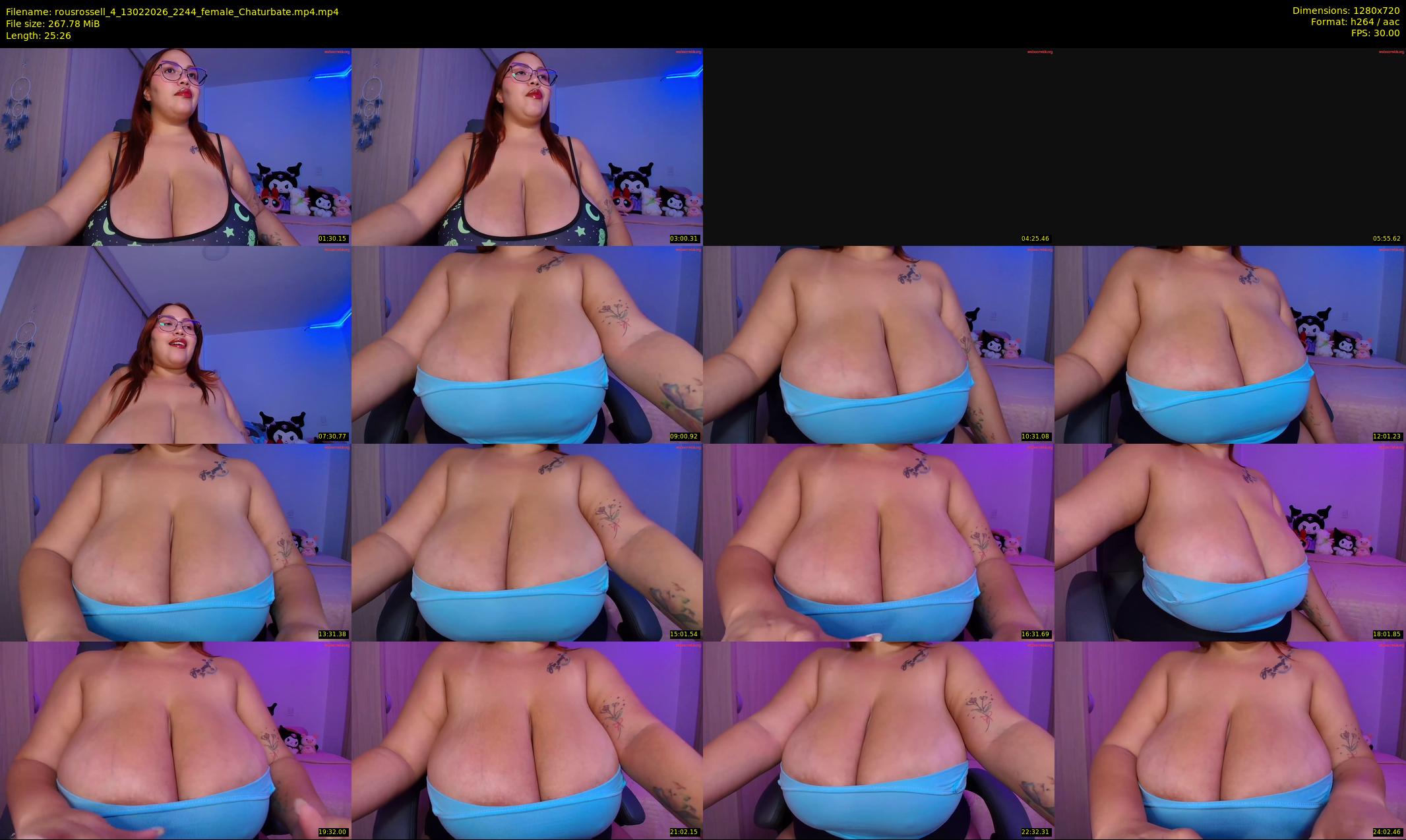 rousrossell_4 — 26 minute Chaturbate female cam show recording, 720p, Feb 13, 2026