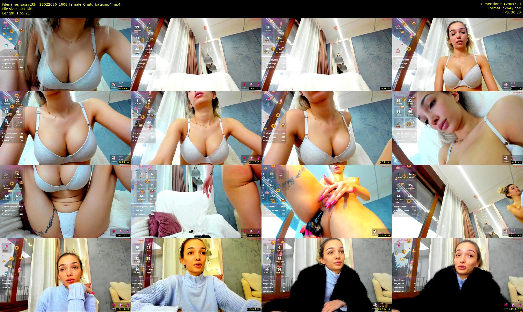 sassyt33n — 116 minute Chaturbate female cam show recording, 720p, Feb 13, 2026