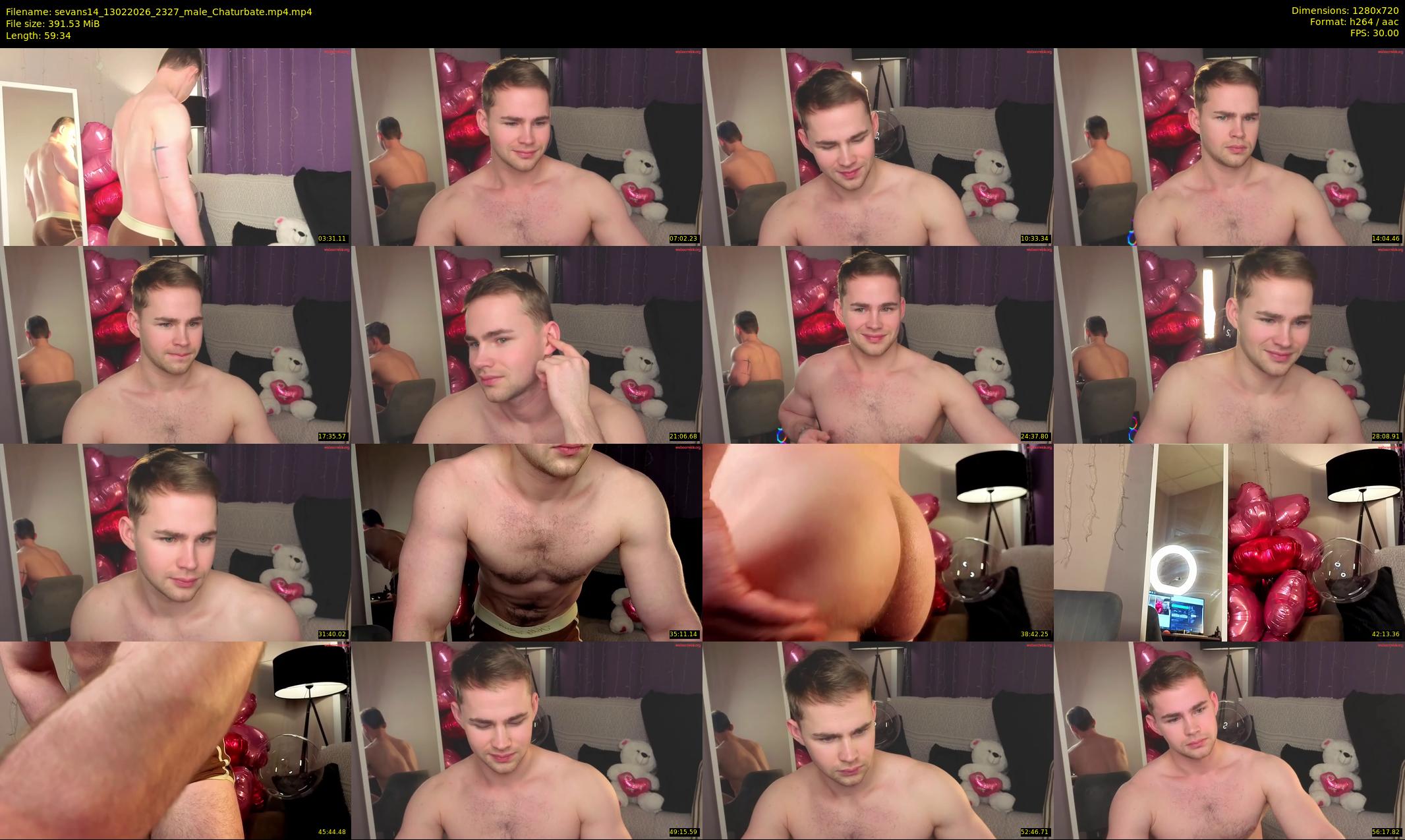 sevans14 — 60 minute Chaturbate male cam show recording, 720p, Feb 13, 2026