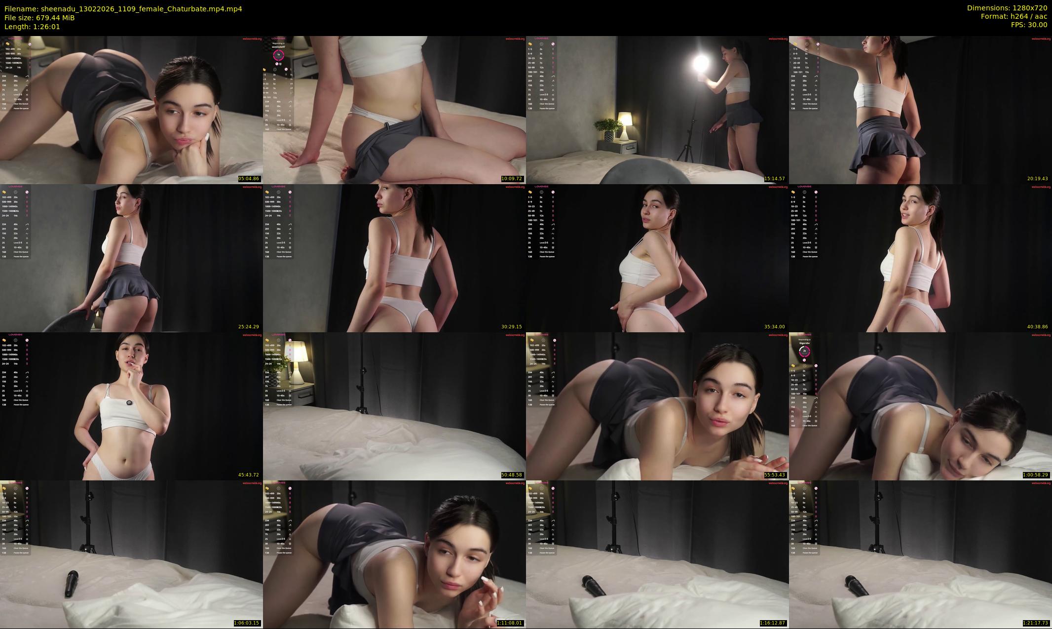 sheenadu — 87 minute Chaturbate female cam show recording, 720p, Feb 13, 2026