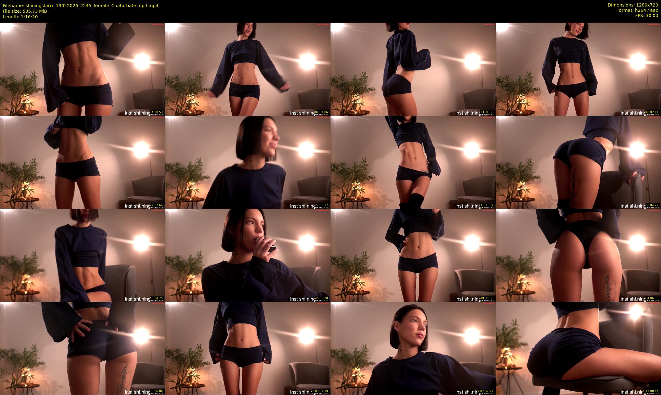 shiningstarrr — 77 minute Chaturbate female cam show recording, 720p, Feb 13, 2026