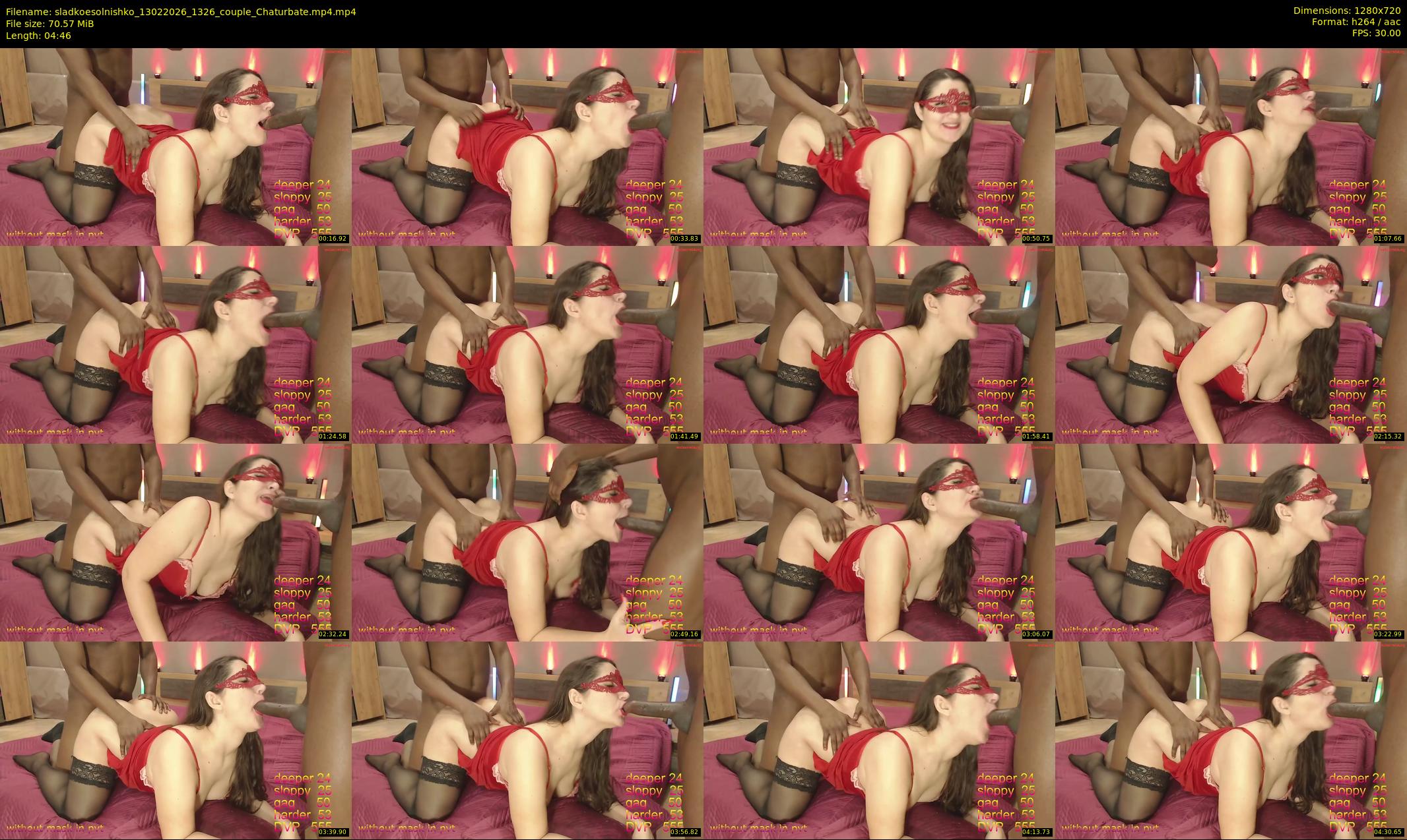 sladkoesolnishko — 5 minute Chaturbate couple cam show recording, 720p, Feb 13, 2026