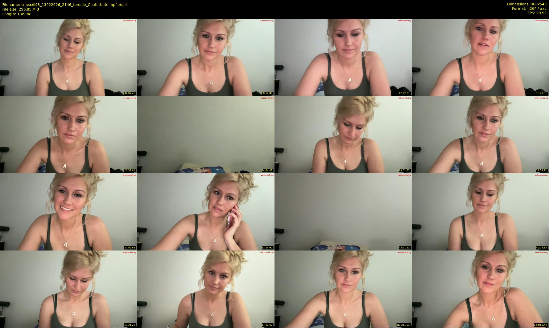 smexxii93 — 70 minute Chaturbate female cam show recording, 480p, Feb 13, 2026