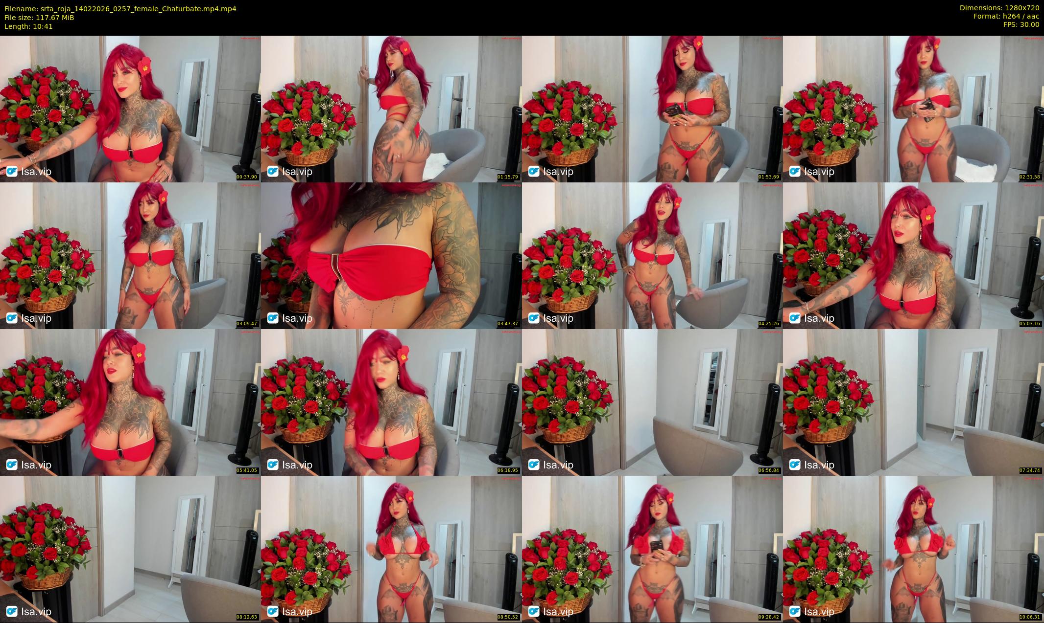 srta_roja — 11 minute Chaturbate female cam show recording, 720p, Feb 14, 2026