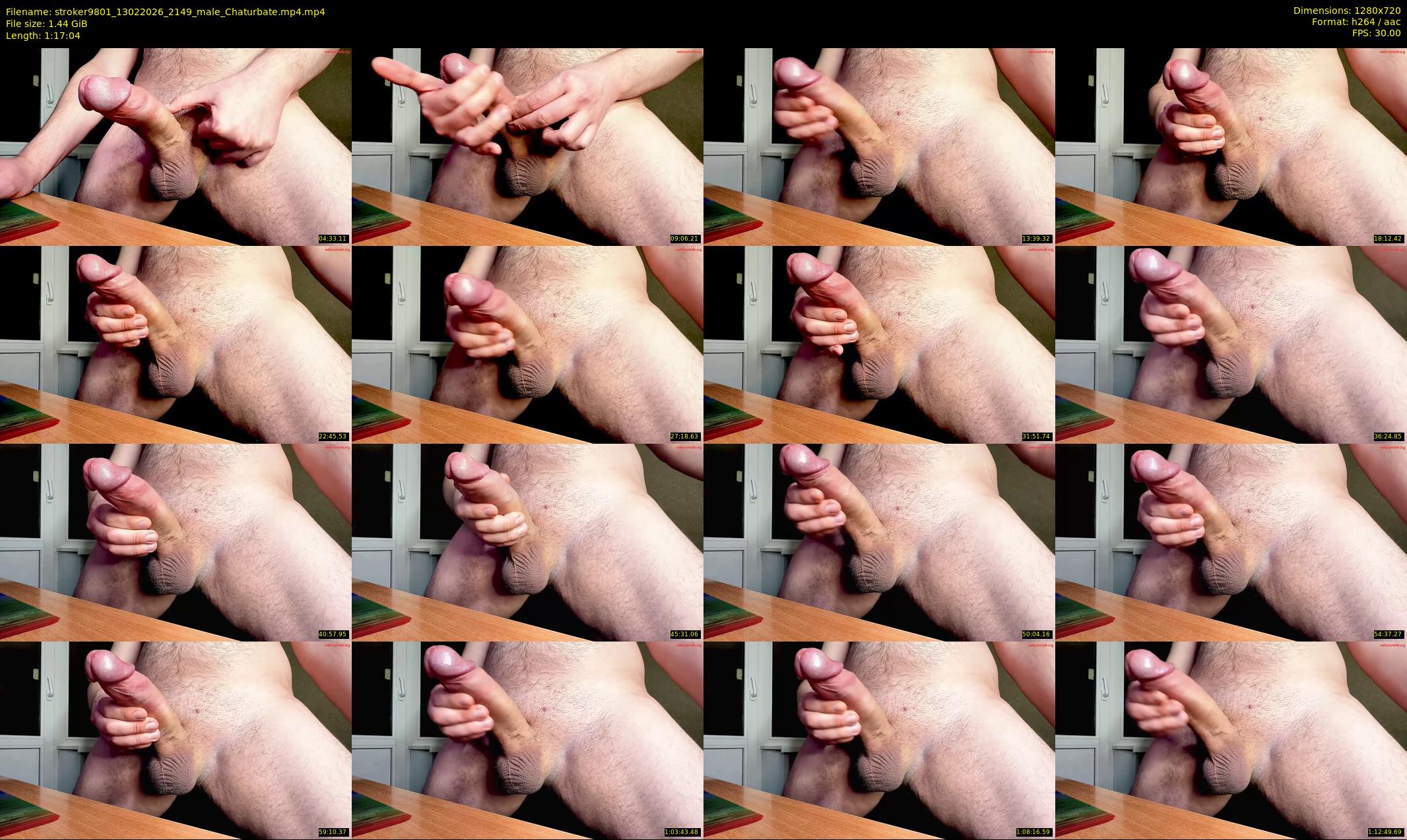 stroker9801 — 78 minute Chaturbate male cam show recording, 720p, Feb 13, 2026