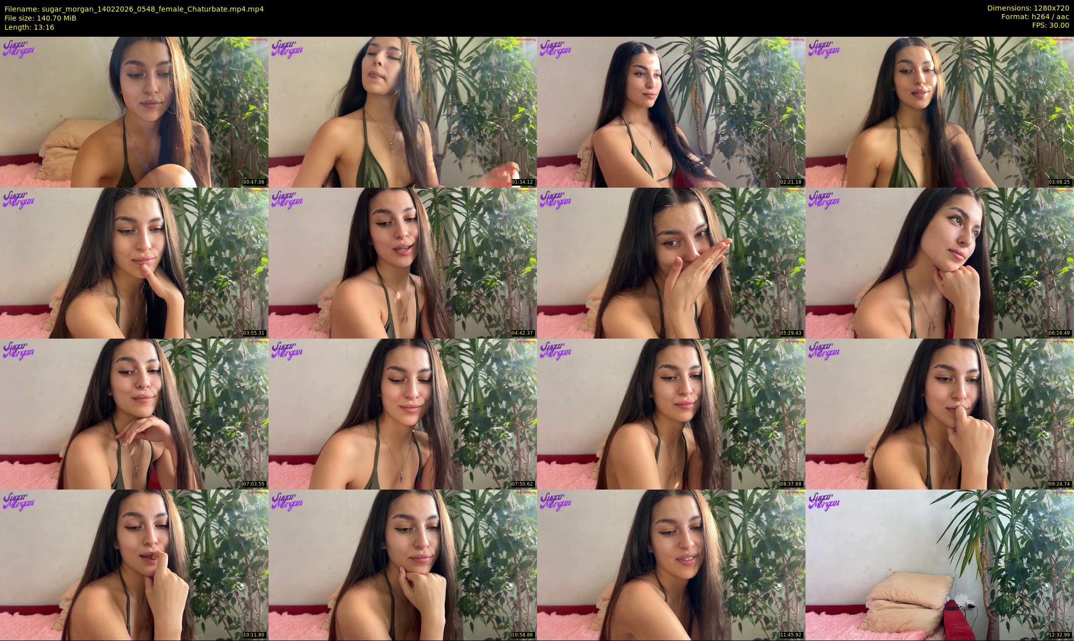 sugar_morgan — 14 minute Chaturbate female cam show recording, 720p, Feb 14, 2026