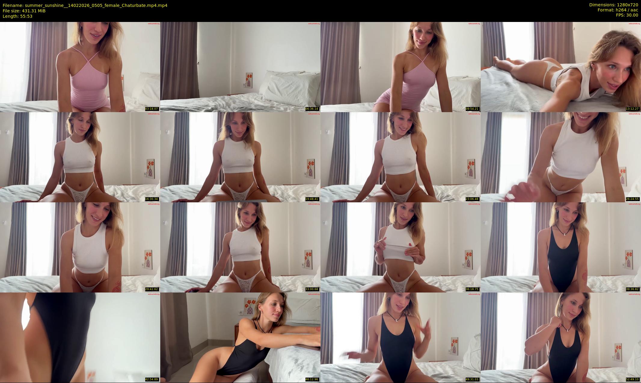 summer_sunshine_ — 56 minute Chaturbate female cam show recording, 720p, Feb 14, 2026