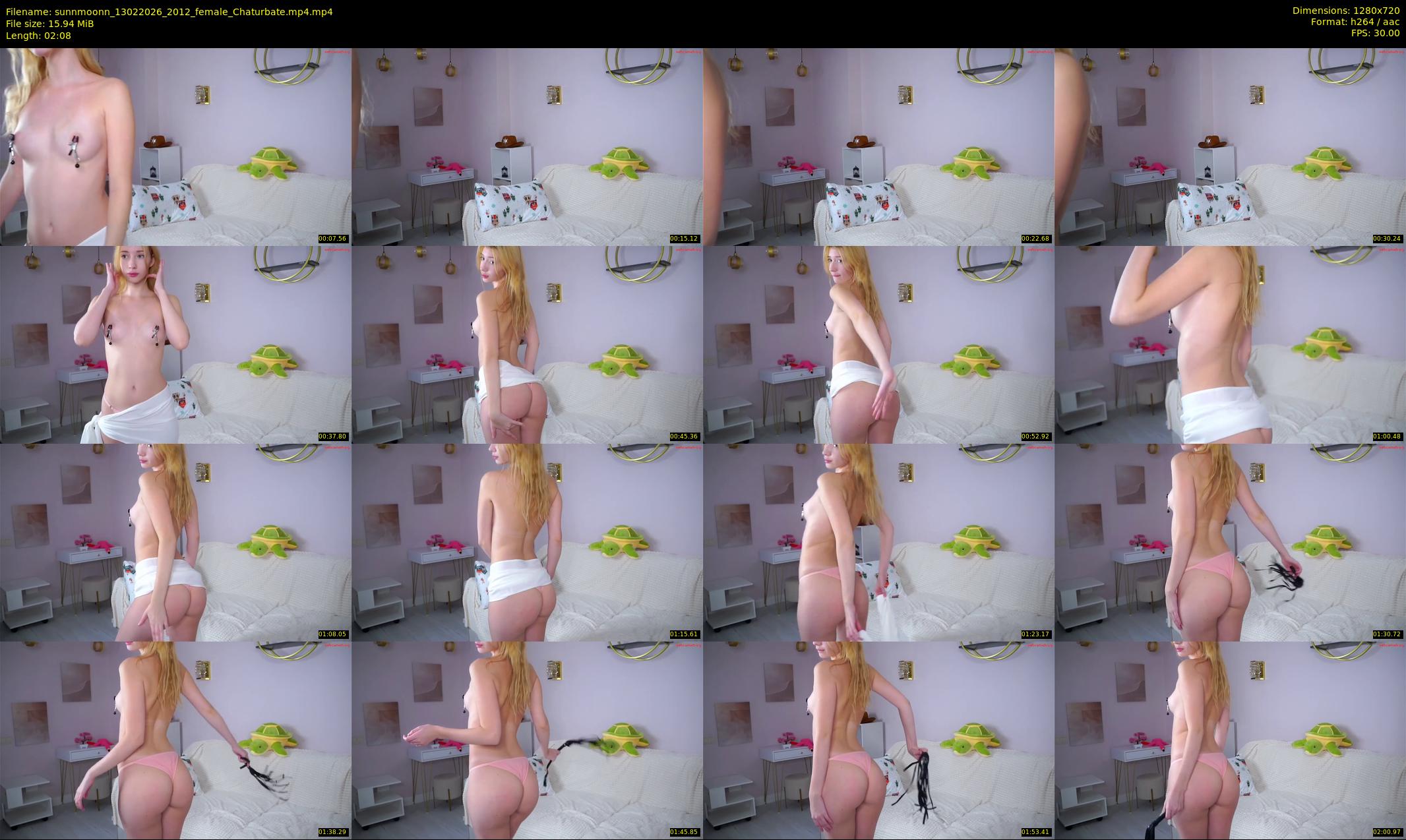 sunnmoonn — 3 minute Chaturbate female cam show recording, 720p, Feb 13, 2026