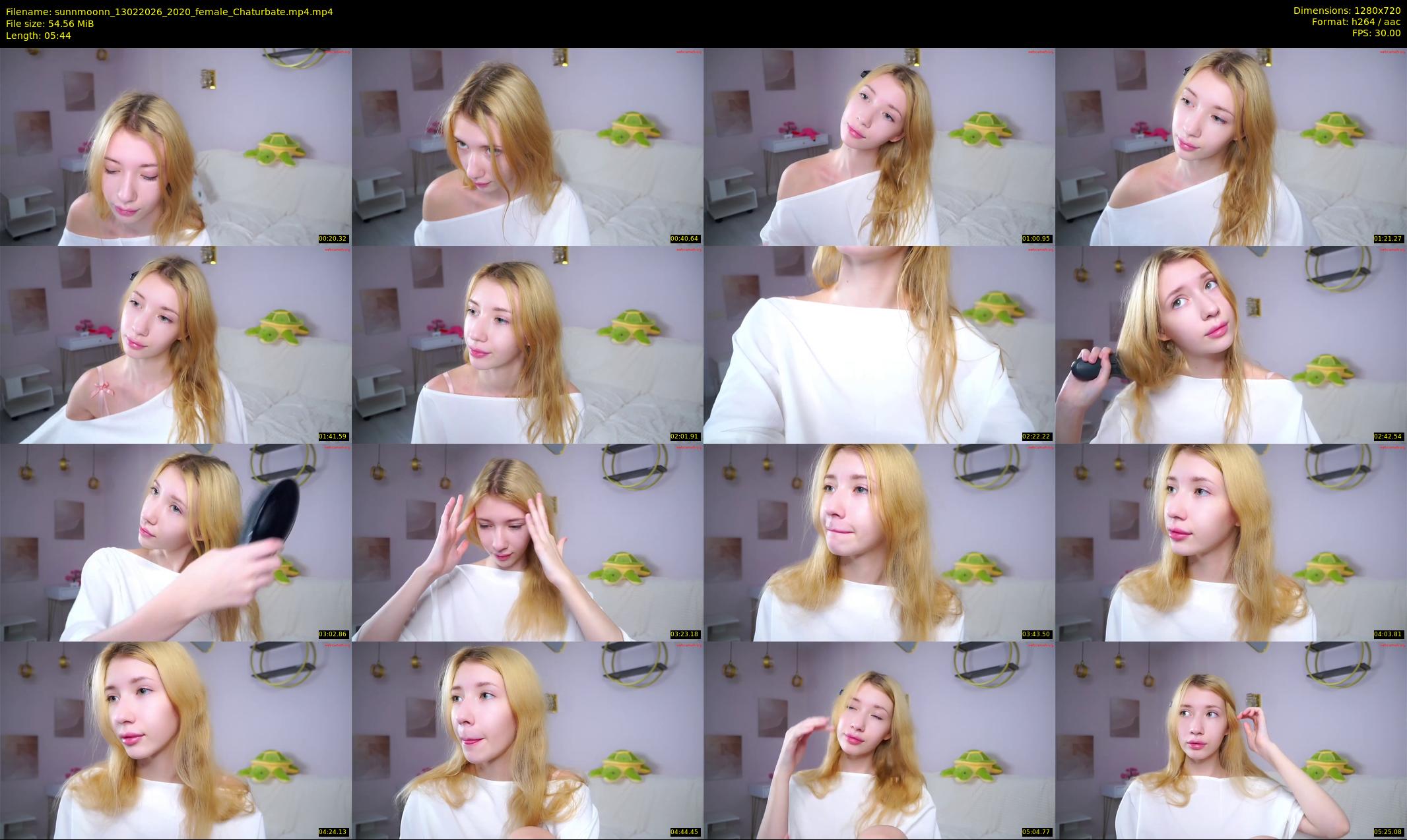 sunnmoonn — 6 minute Chaturbate female cam show recording, 720p, Feb 13, 2026