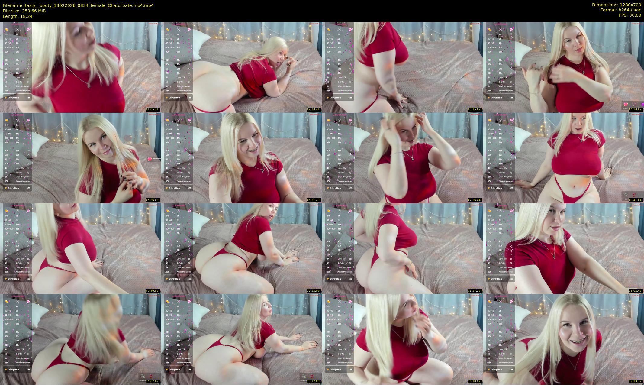 tasty__booty — 19 minute Chaturbate female cam show recording, 720p, Feb 13, 2026