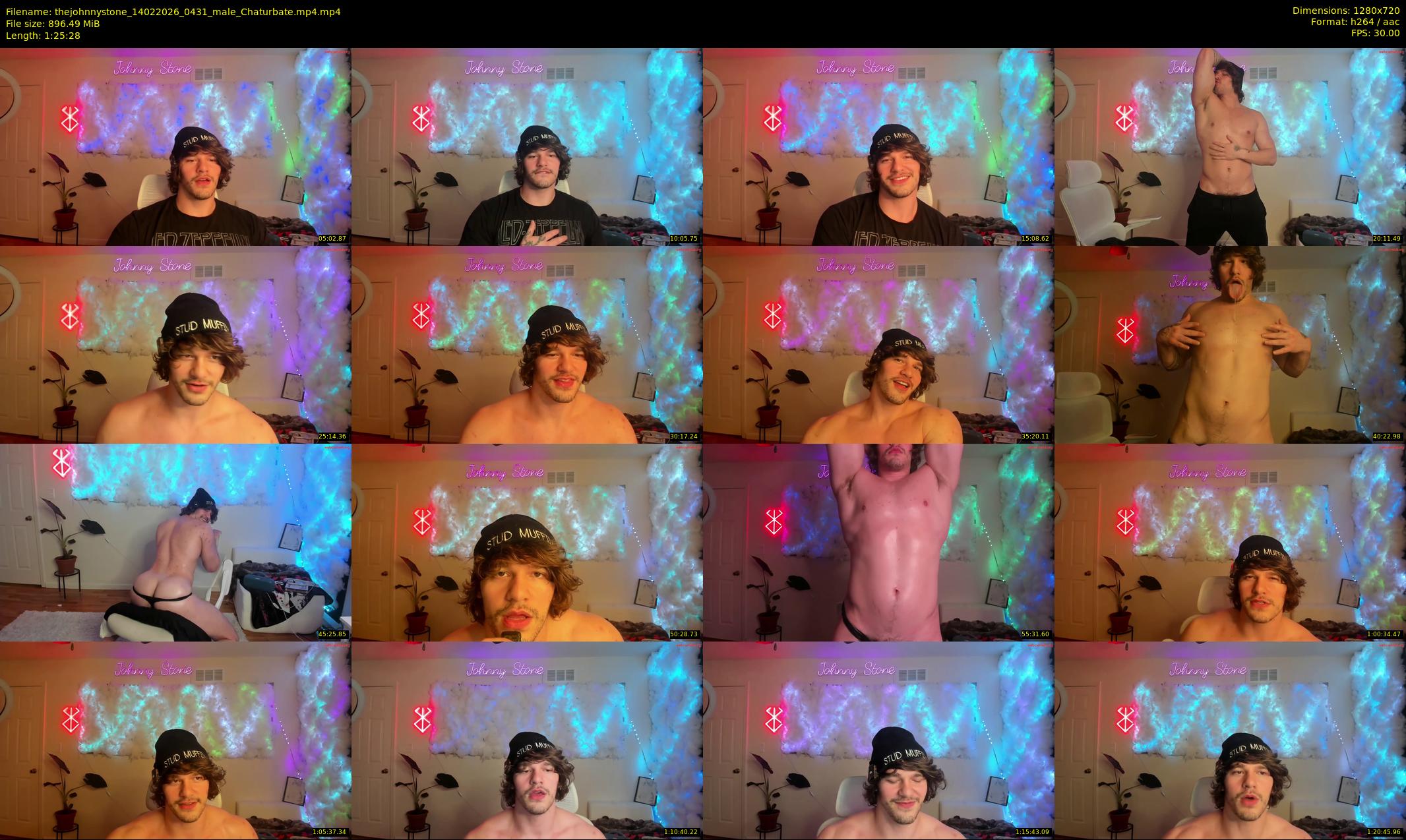 thejohnnystone — 86 minute Chaturbate male cam show recording, 720p, Feb 14, 2026