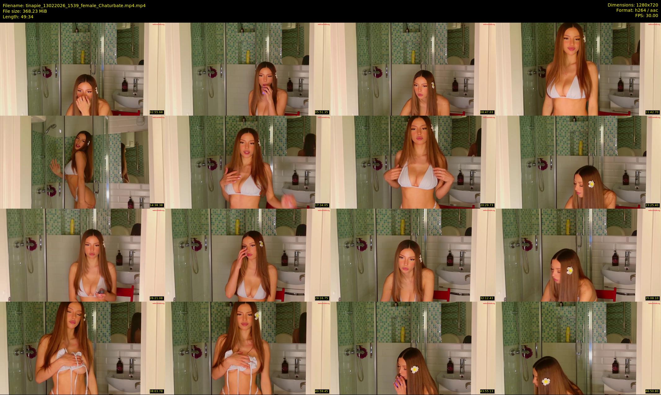 tinapie — 50 minute Chaturbate female cam show recording, 720p, Feb 13, 2026