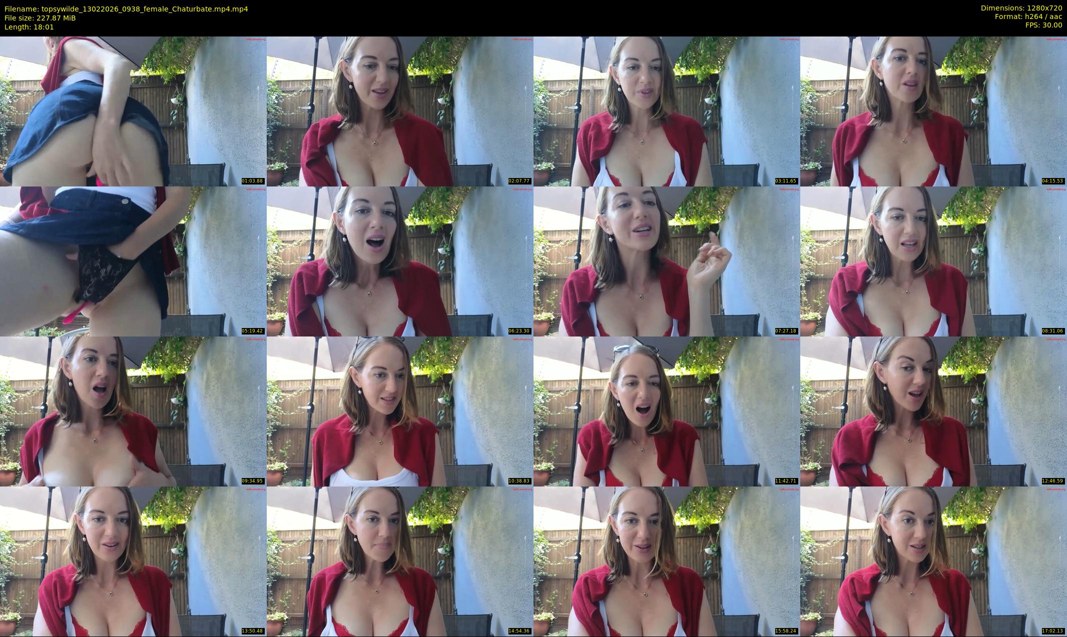 topsywilde — 19 minute Chaturbate female cam show recording, 720p, Feb 13, 2026