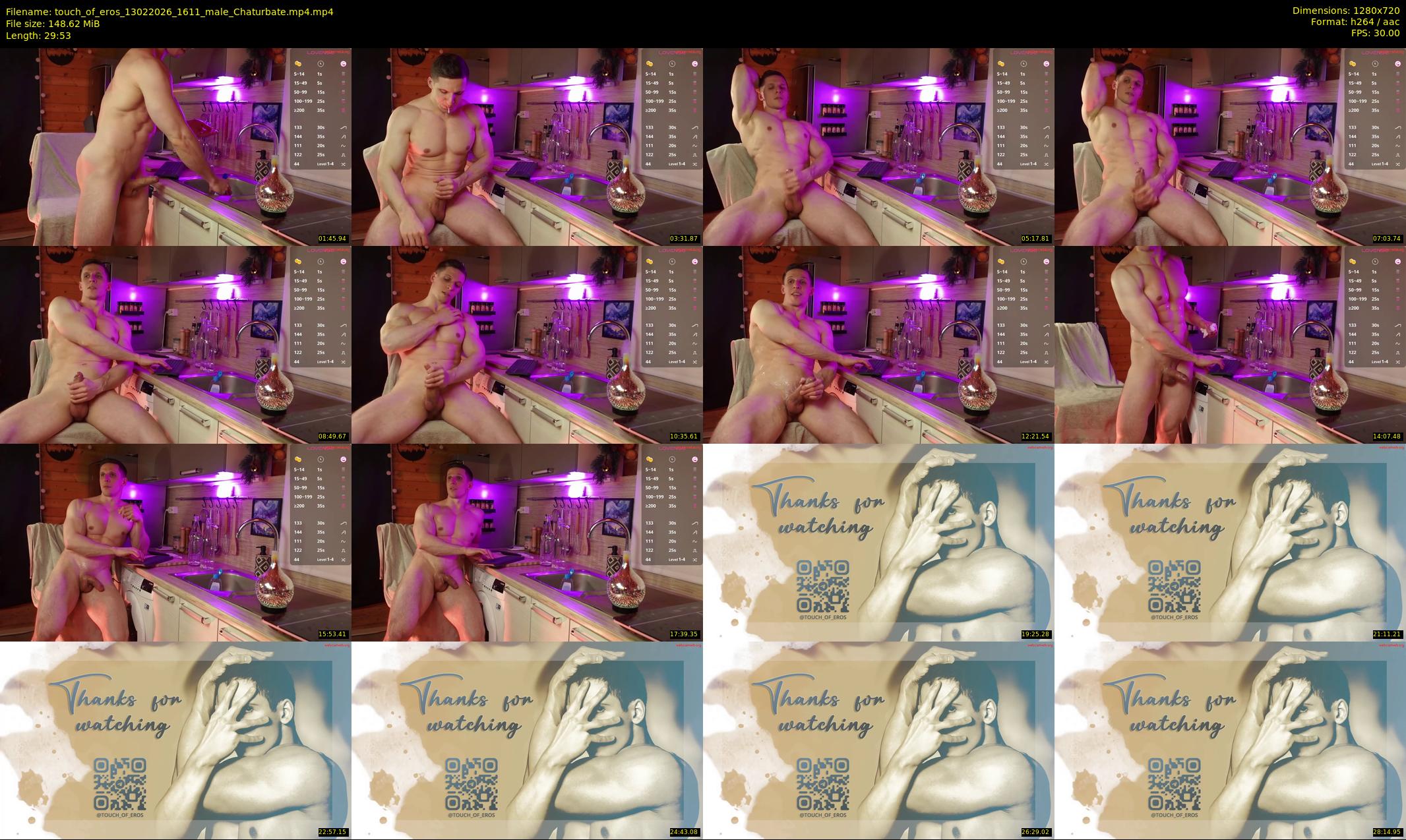 touch_of_eros — 30 minute Chaturbate male cam show recording, 720p, Feb 13, 2026