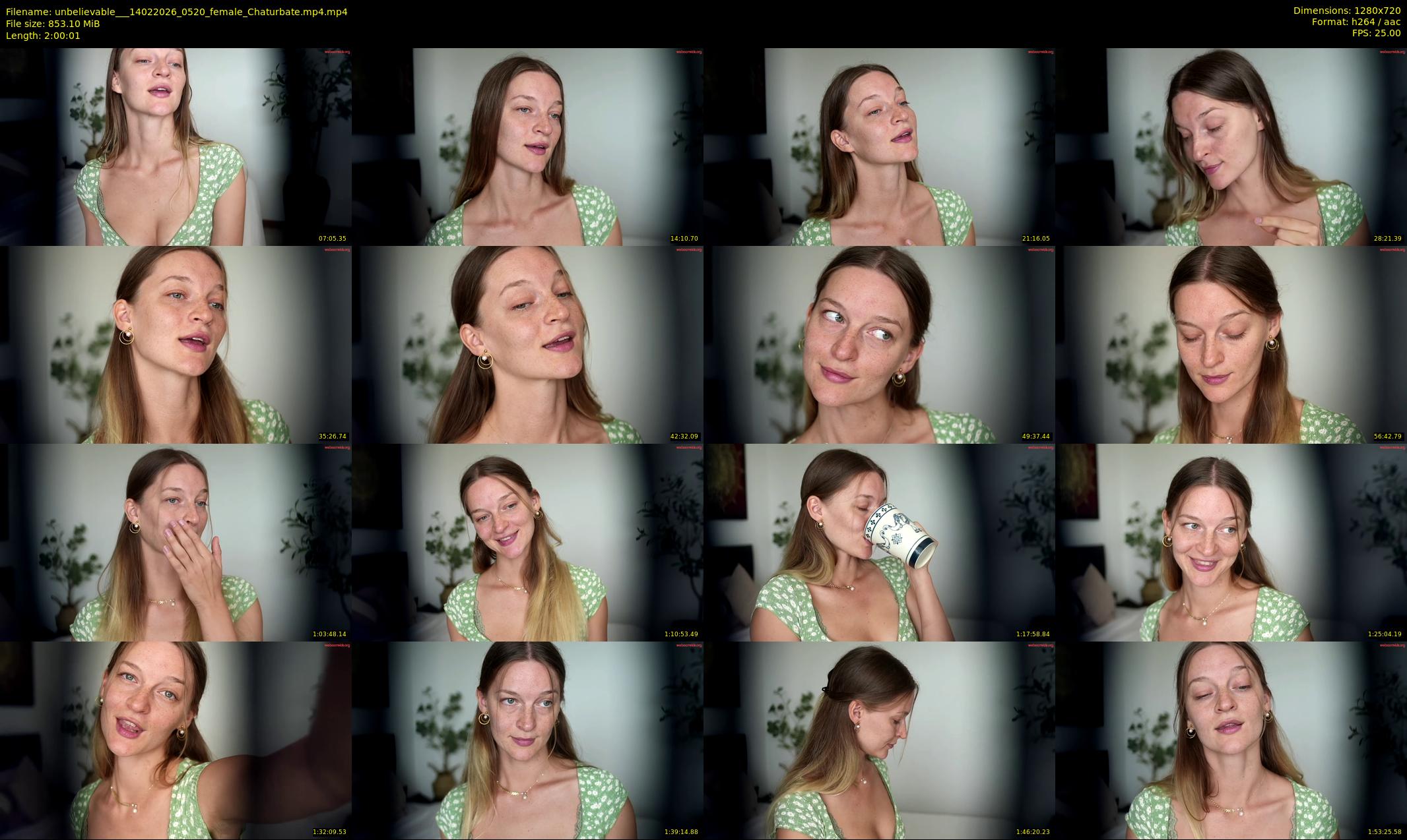unbelievable__ — 121 minute Chaturbate female cam show recording, 720p, Feb 14, 2026