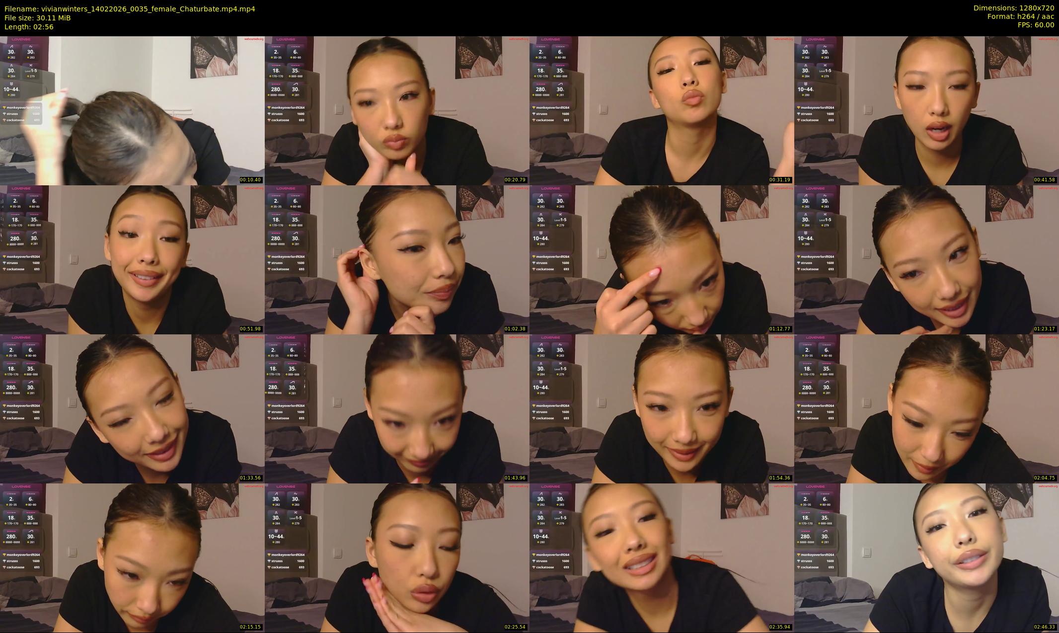 vivianwinters — 3 minute Chaturbate female cam show recording, 720p, Feb 14, 2026