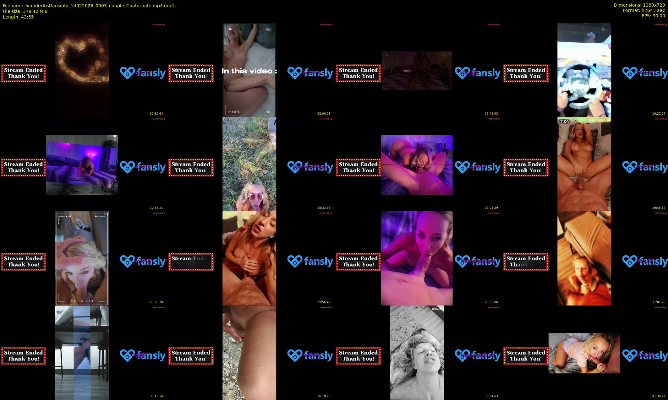 wanderlustfansinfo — 44 minute Chaturbate couple cam show recording, 720p, Feb 14, 2026