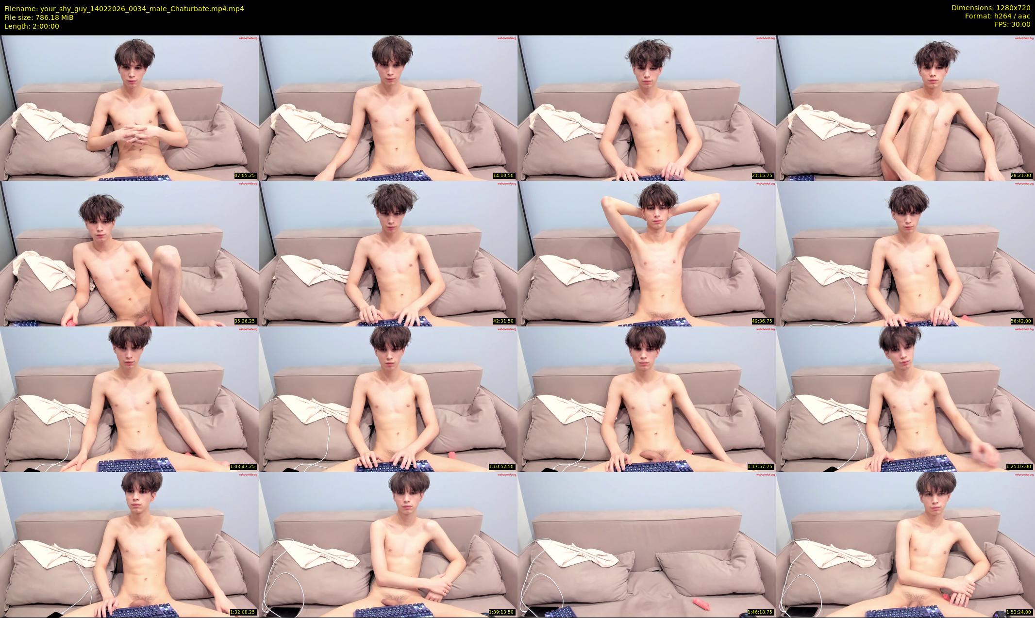 your_shy_guy — 120 minute Chaturbate male cam show recording, 720p, Feb 14, 2026