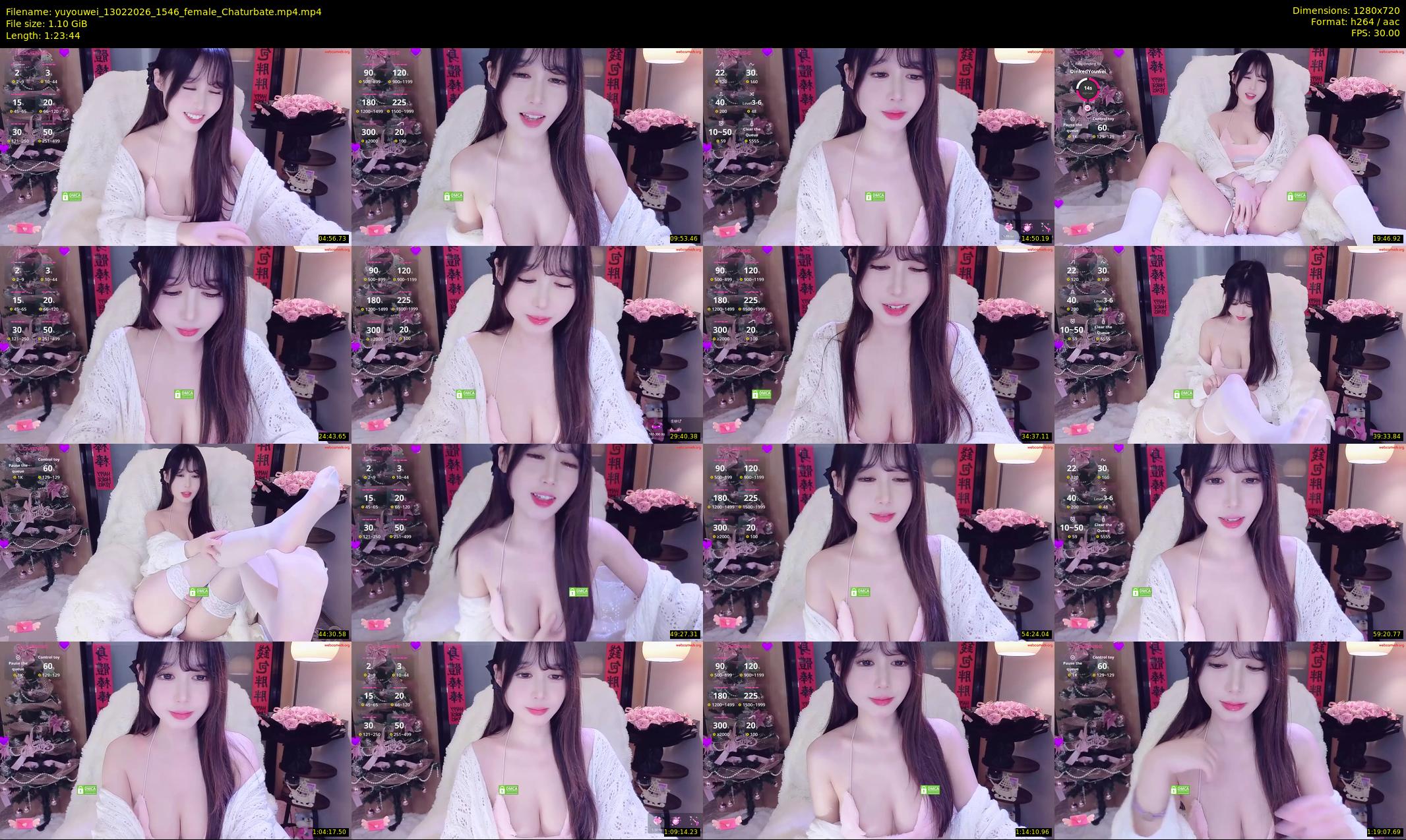 yuyouwei — 84 minute Chaturbate female cam show recording, 720p, Feb 13, 2026