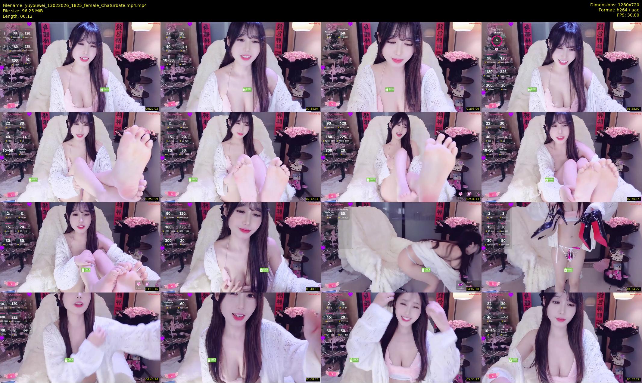 yuyouwei — 7 minute Chaturbate female cam show recording, 720p, Feb 13, 2026