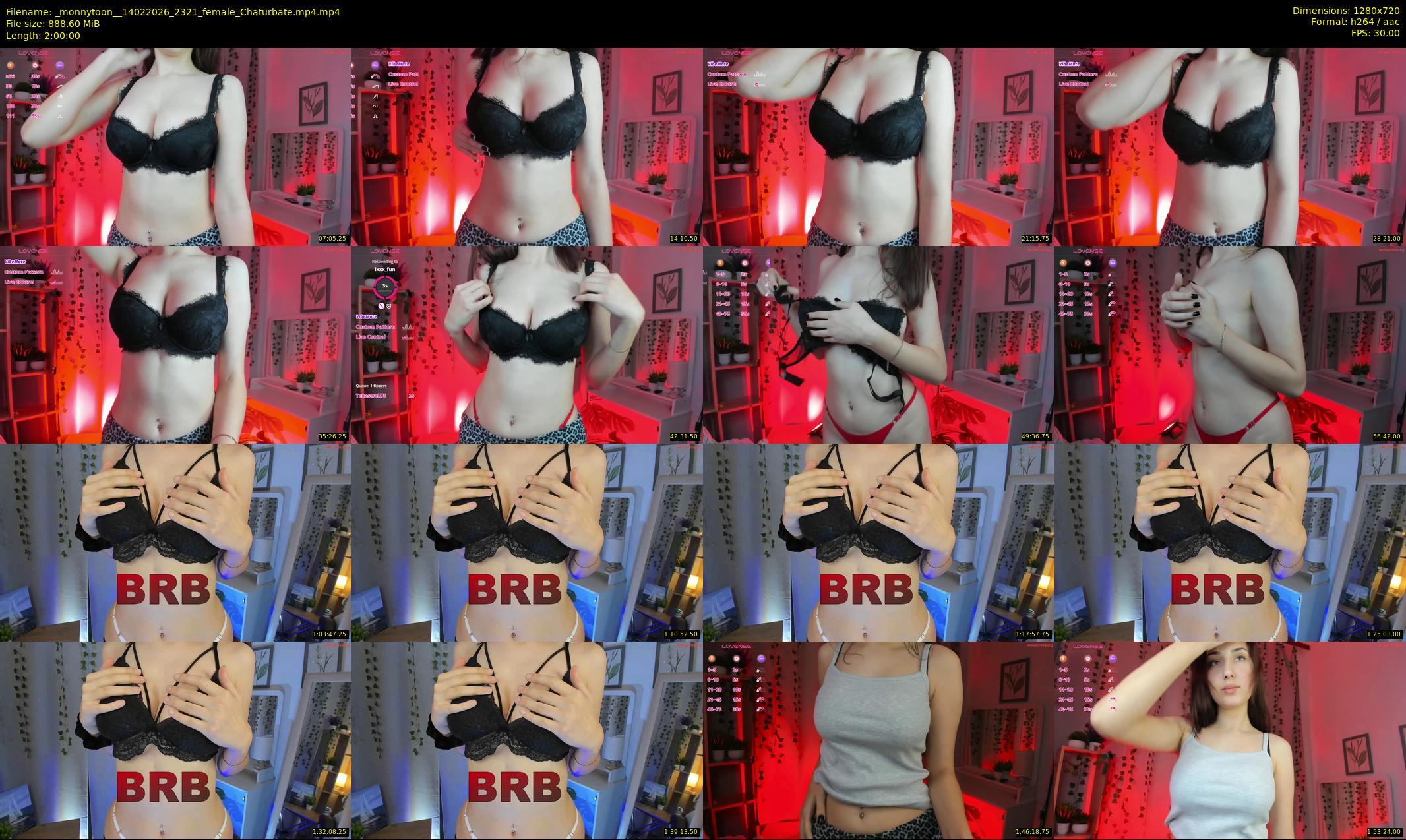 _monnytoon_ — 120 minute Chaturbate female cam show recording, 720p, Feb 14, 2026