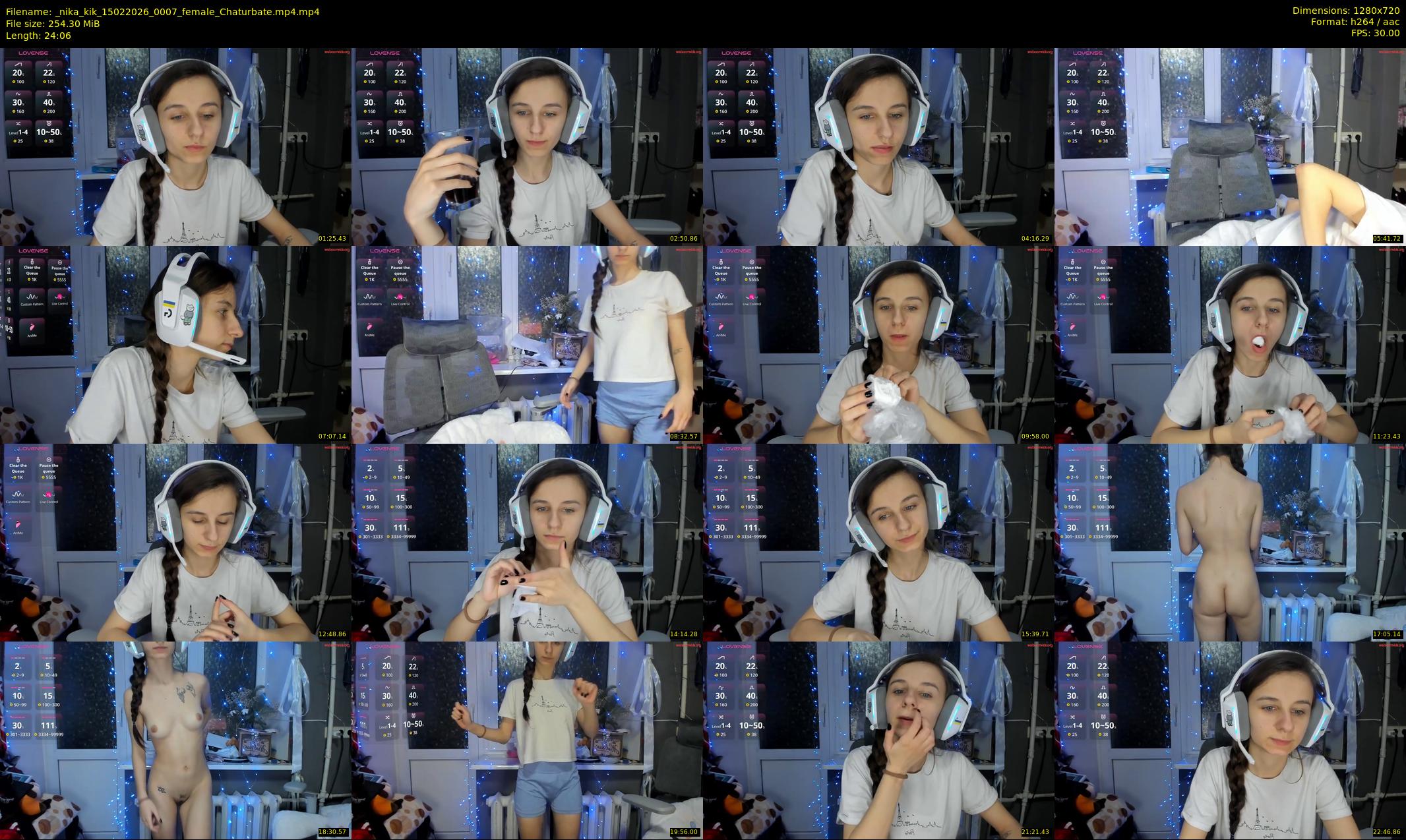 _nika_kik — 25 minute Chaturbate female cam show recording, 720p, Feb 15, 2026