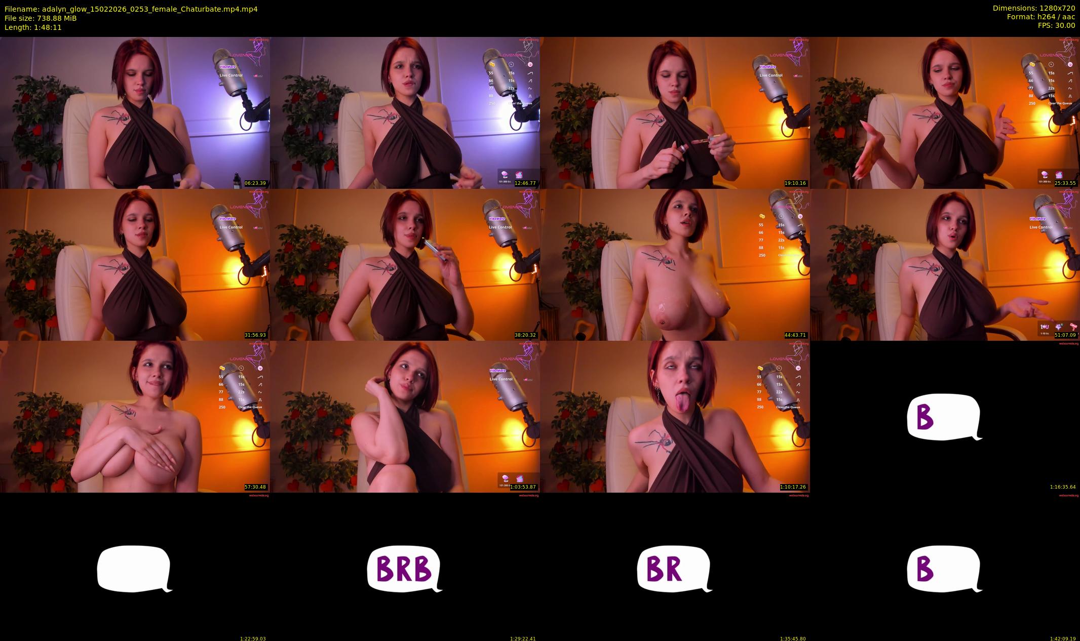 adalyn_glow — 109 minute Chaturbate female cam show recording, 720p, Feb 15, 2026