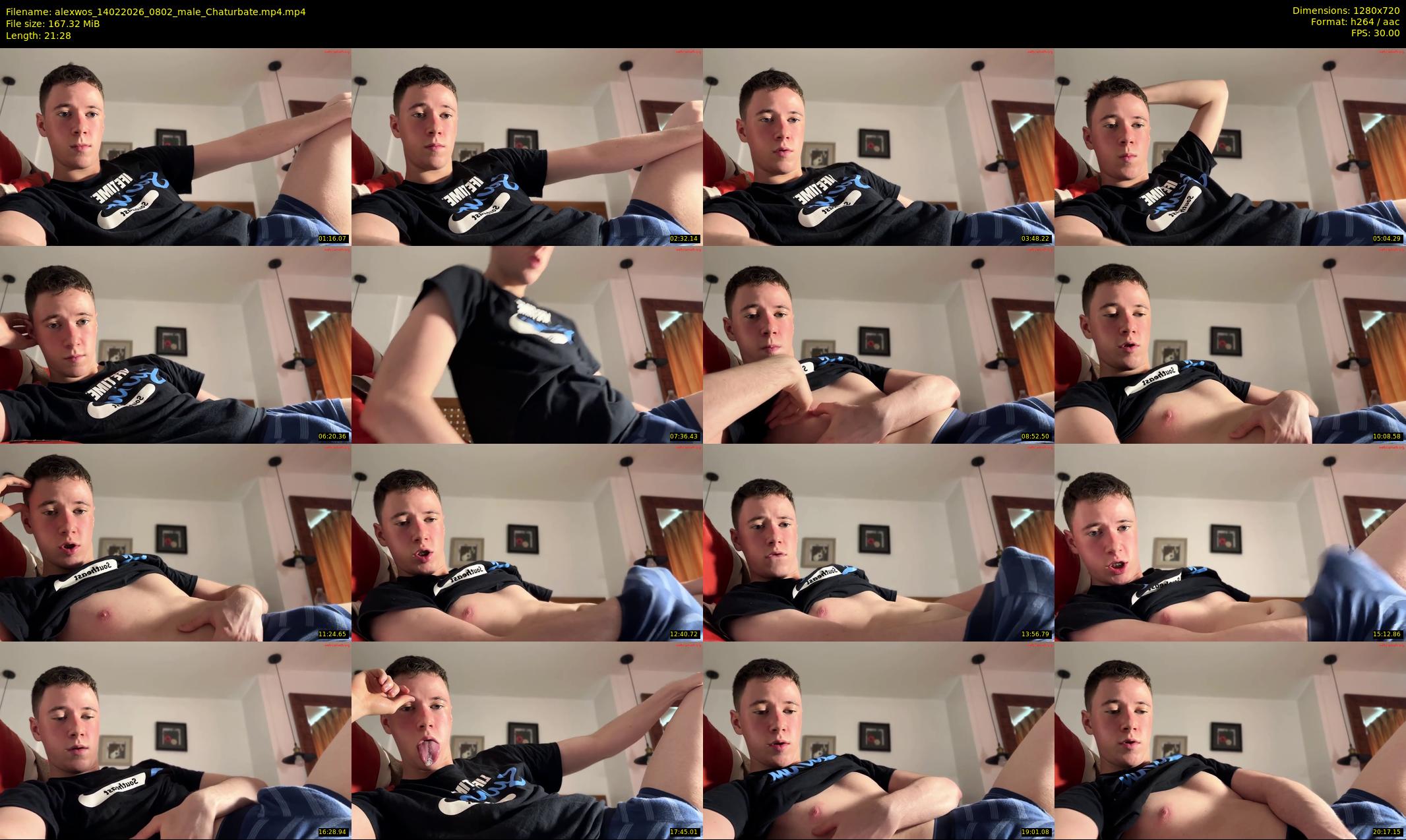 alexwos — 22 minute Chaturbate male cam show recording, 720p, Feb 14, 2026