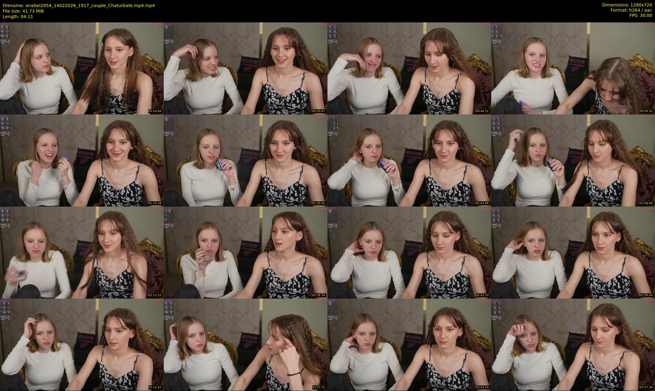 anabel2054 — 5 minute Chaturbate female cam show recording, 720p, Feb 14, 2026