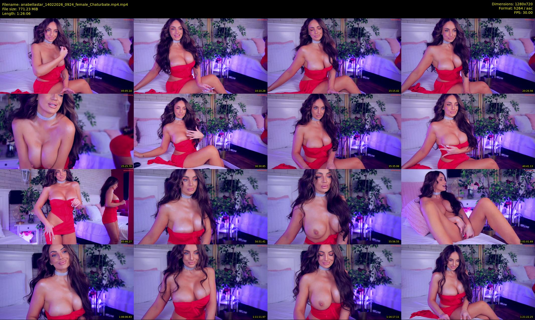 anabellastar — 87 minute Chaturbate female cam show recording, 720p, Feb 14, 2026
