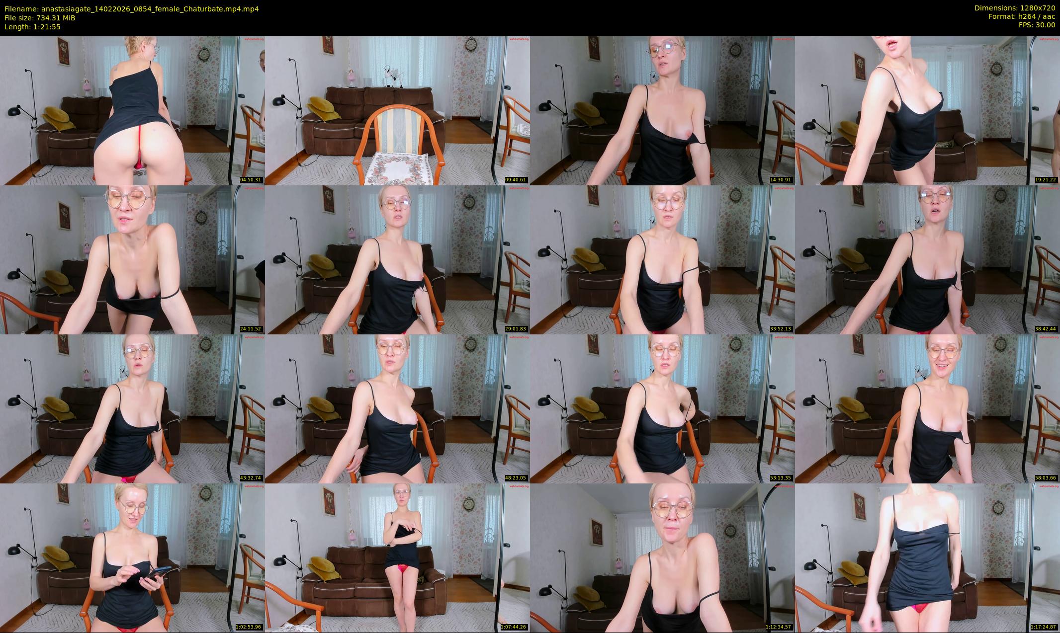 anastasiagate — 82 minute Chaturbate female cam show recording, 720p, Feb 14, 2026