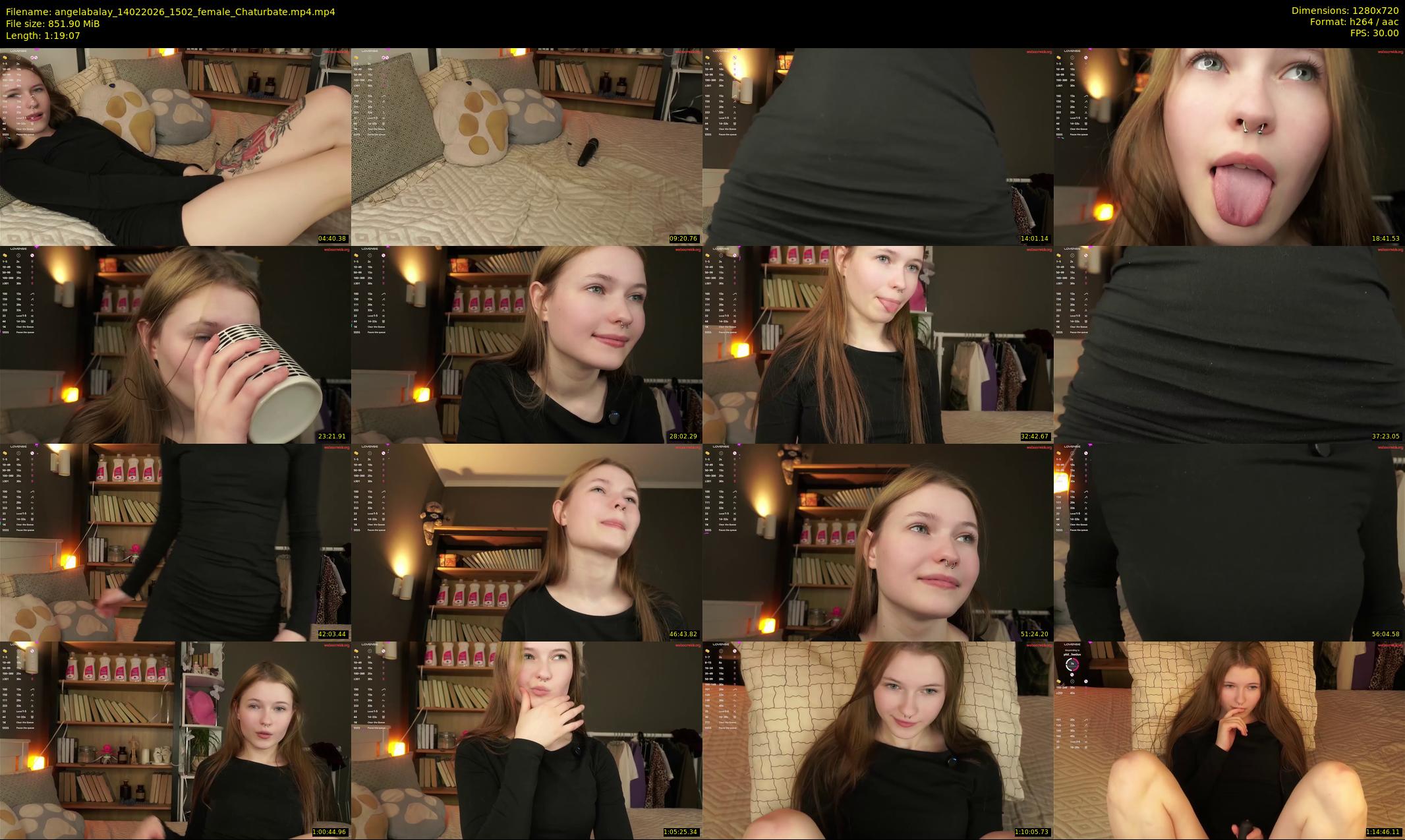 angelabalay — 80 minute Chaturbate female cam show recording, 720p, Feb 14, 2026