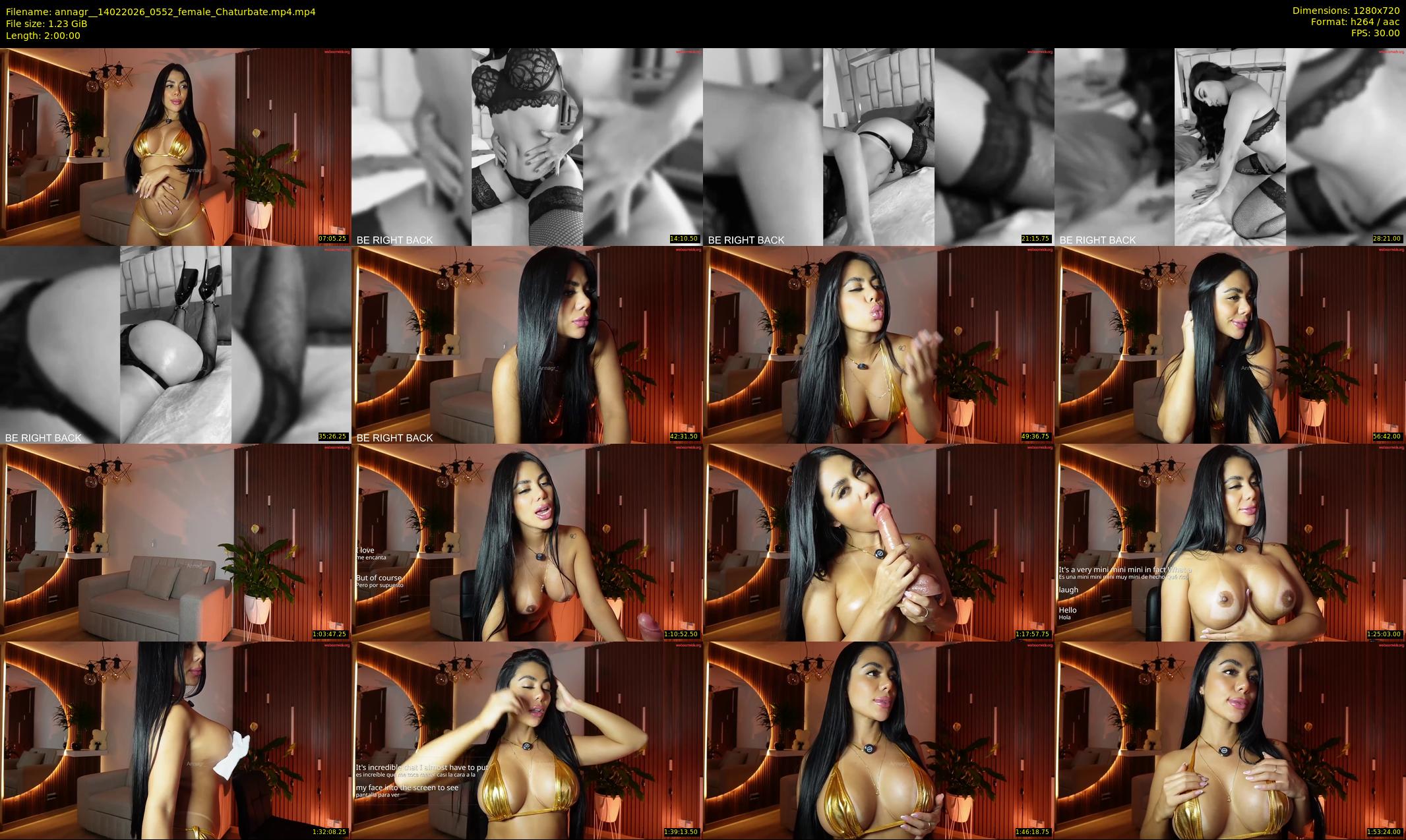 annagr_ — 120 minute Chaturbate female cam show recording, 720p, Feb 14, 2026