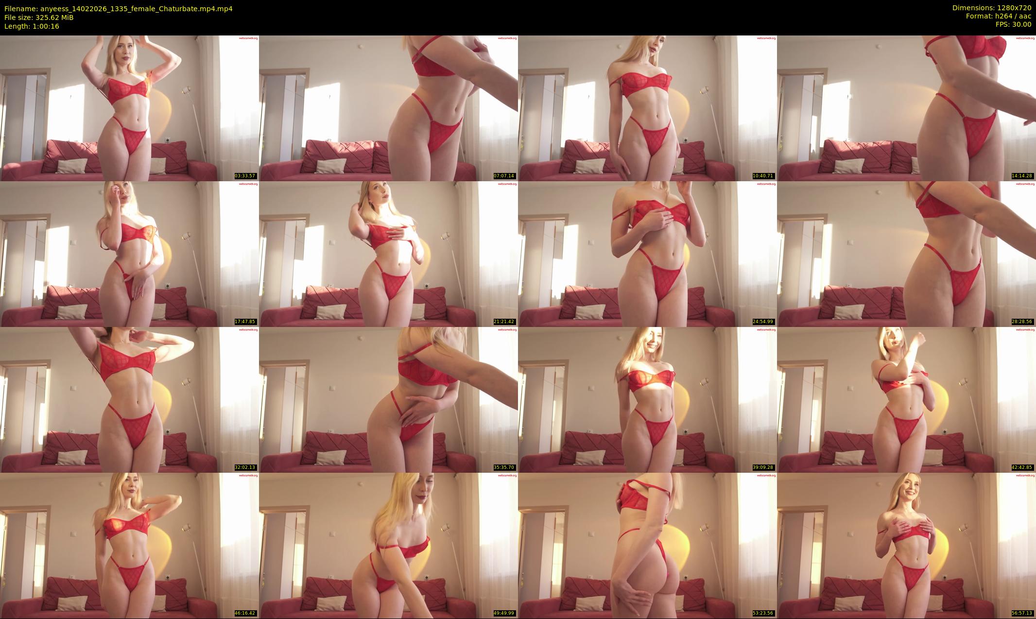 anyeess — 61 minute Chaturbate female cam show recording, 720p, Feb 14, 2026